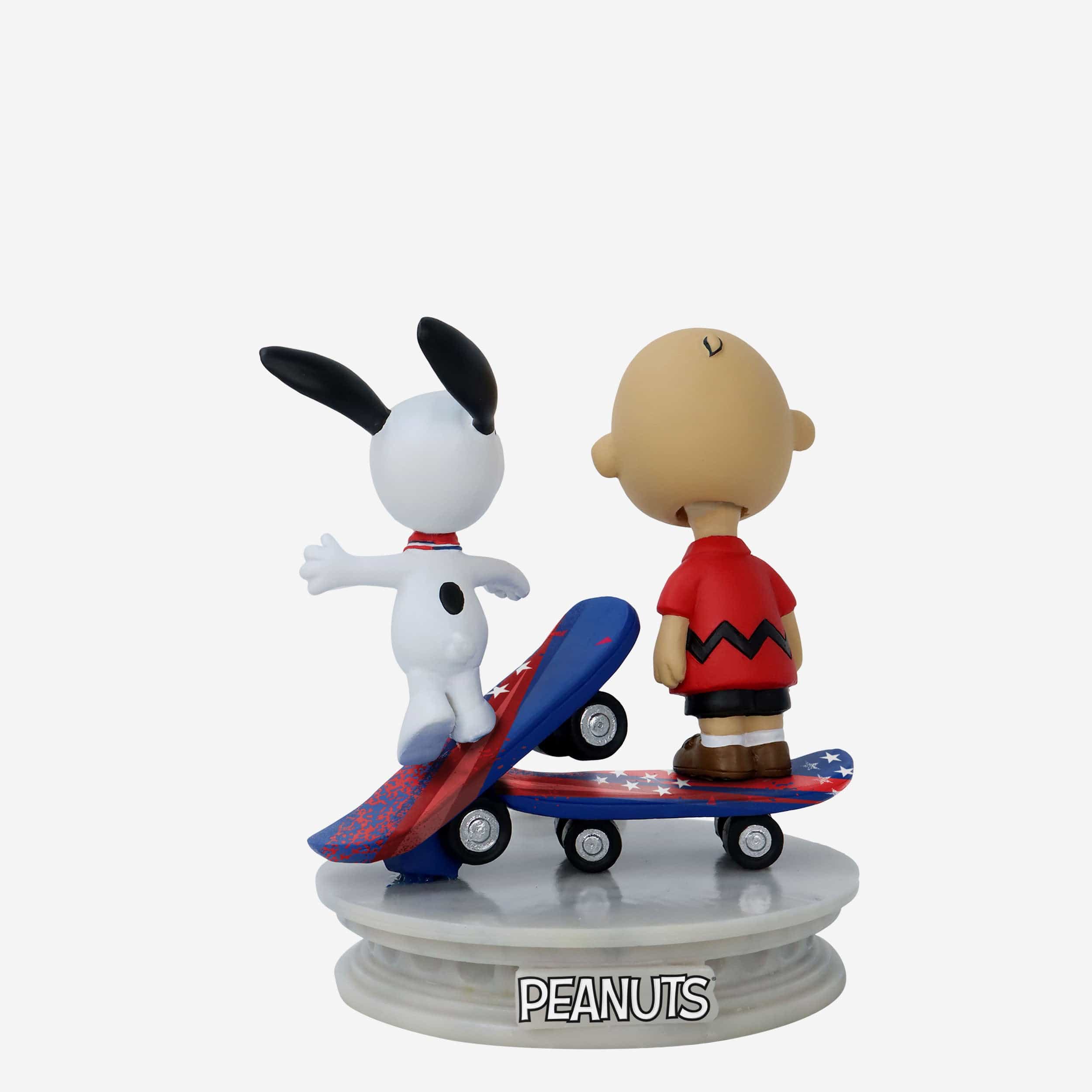 Team USA Charlie Brown & Snoopy Peanuts Skateboarding Dual Mini Bobblehead - Image 6