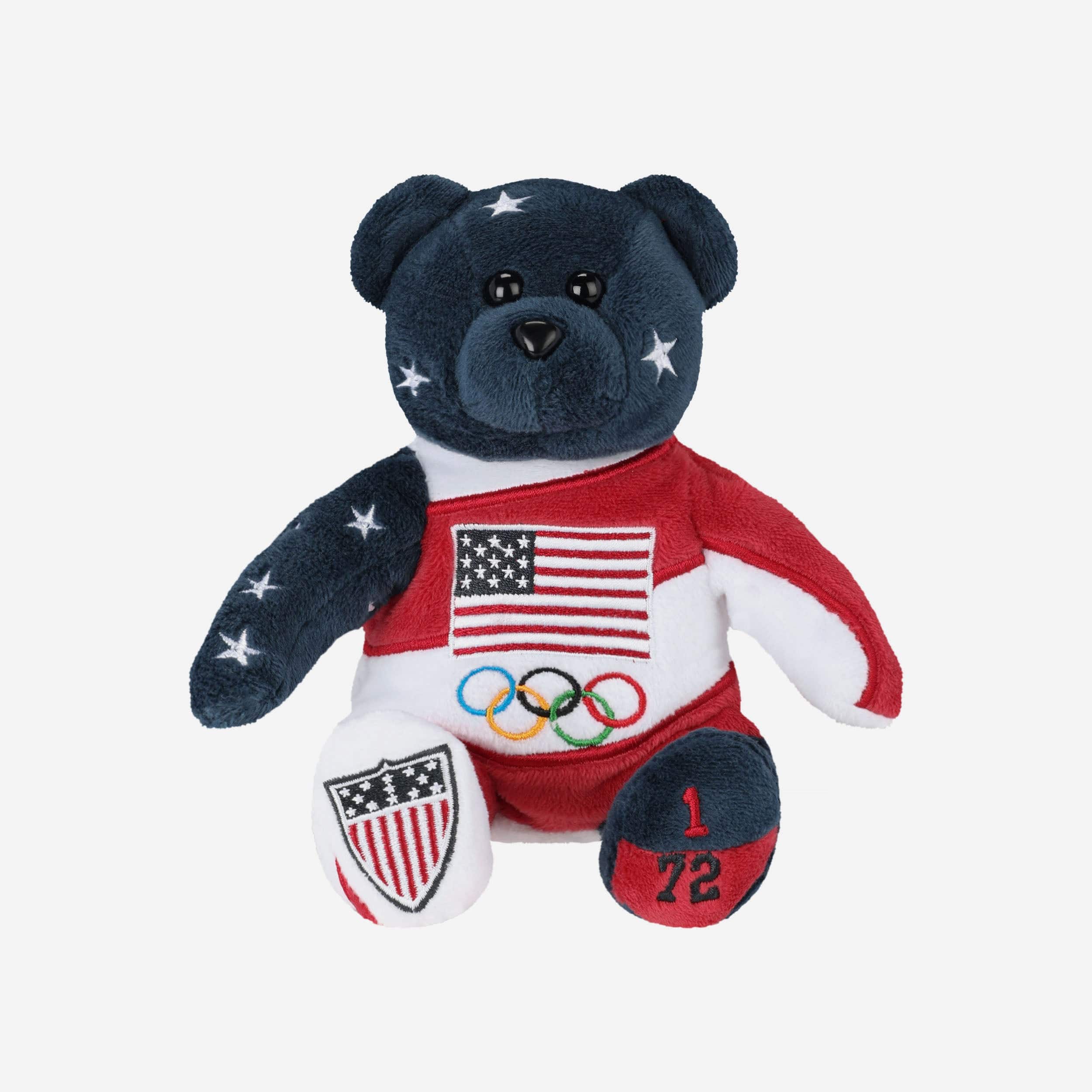 Team USA Commemorative Team Beans Embroidered Bear - Image 5