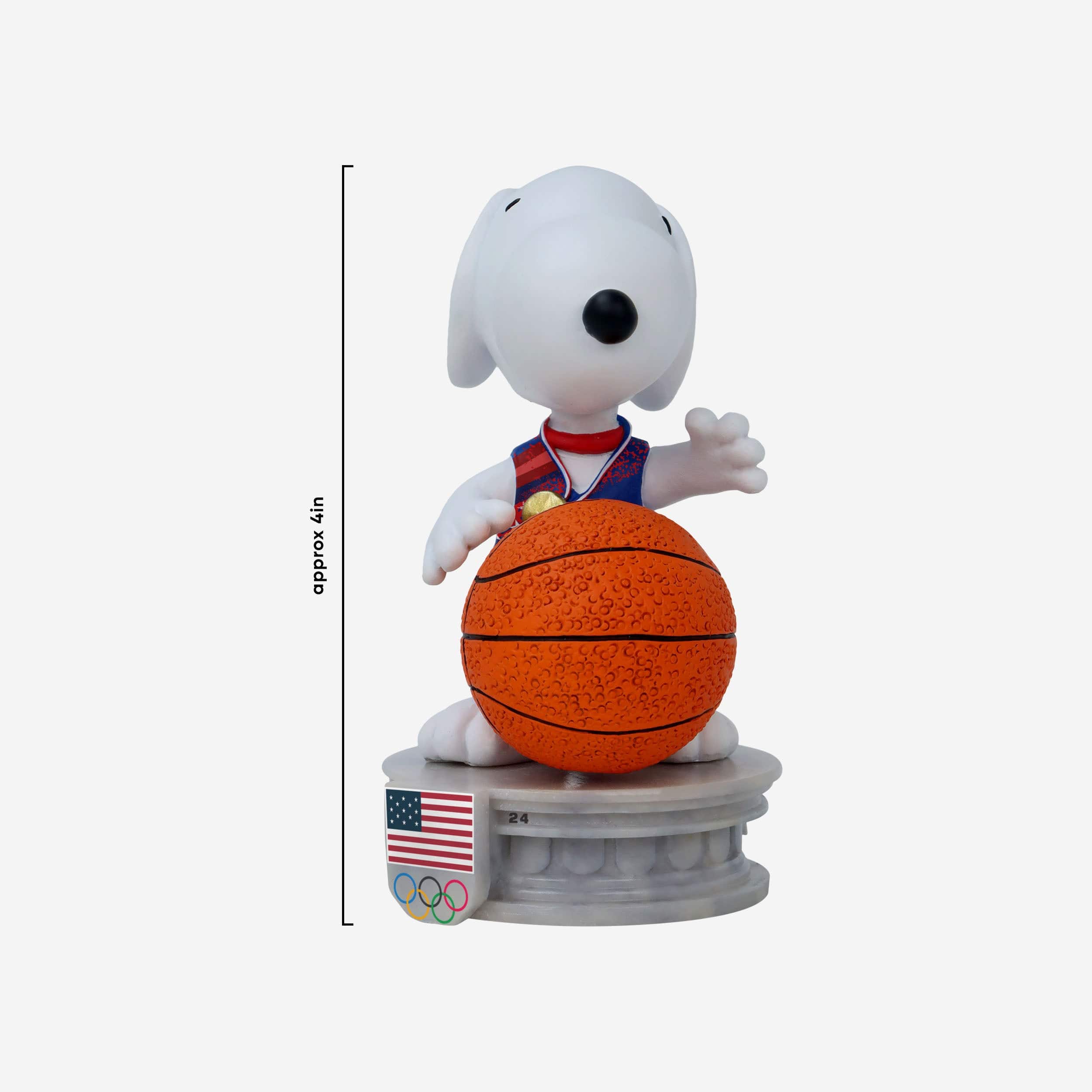 Team USA Snoopy Peanuts Basketball Mini Bobblehead - Image 4