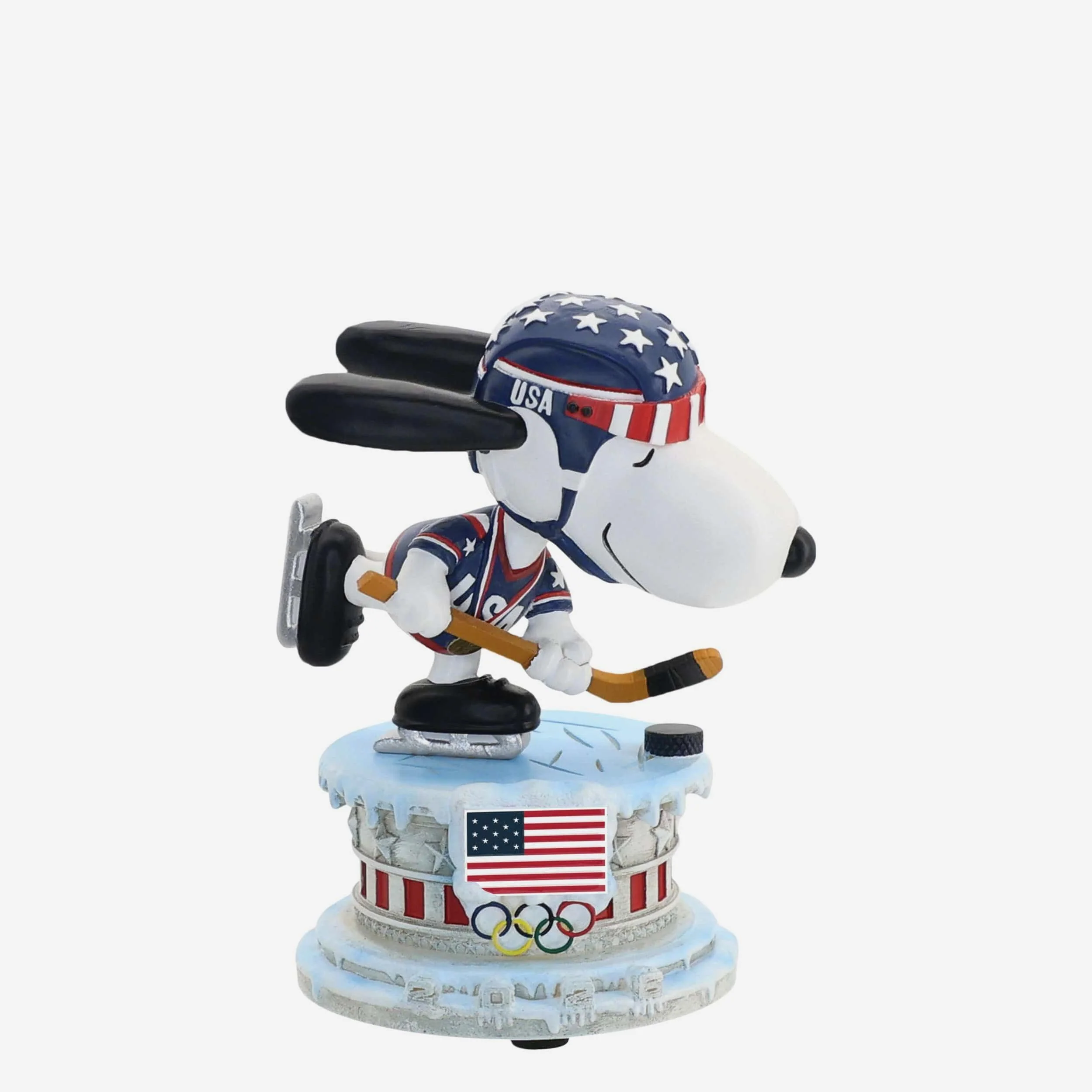 Team USA Snoopy Peanuts Hockey Mini Bobblehead