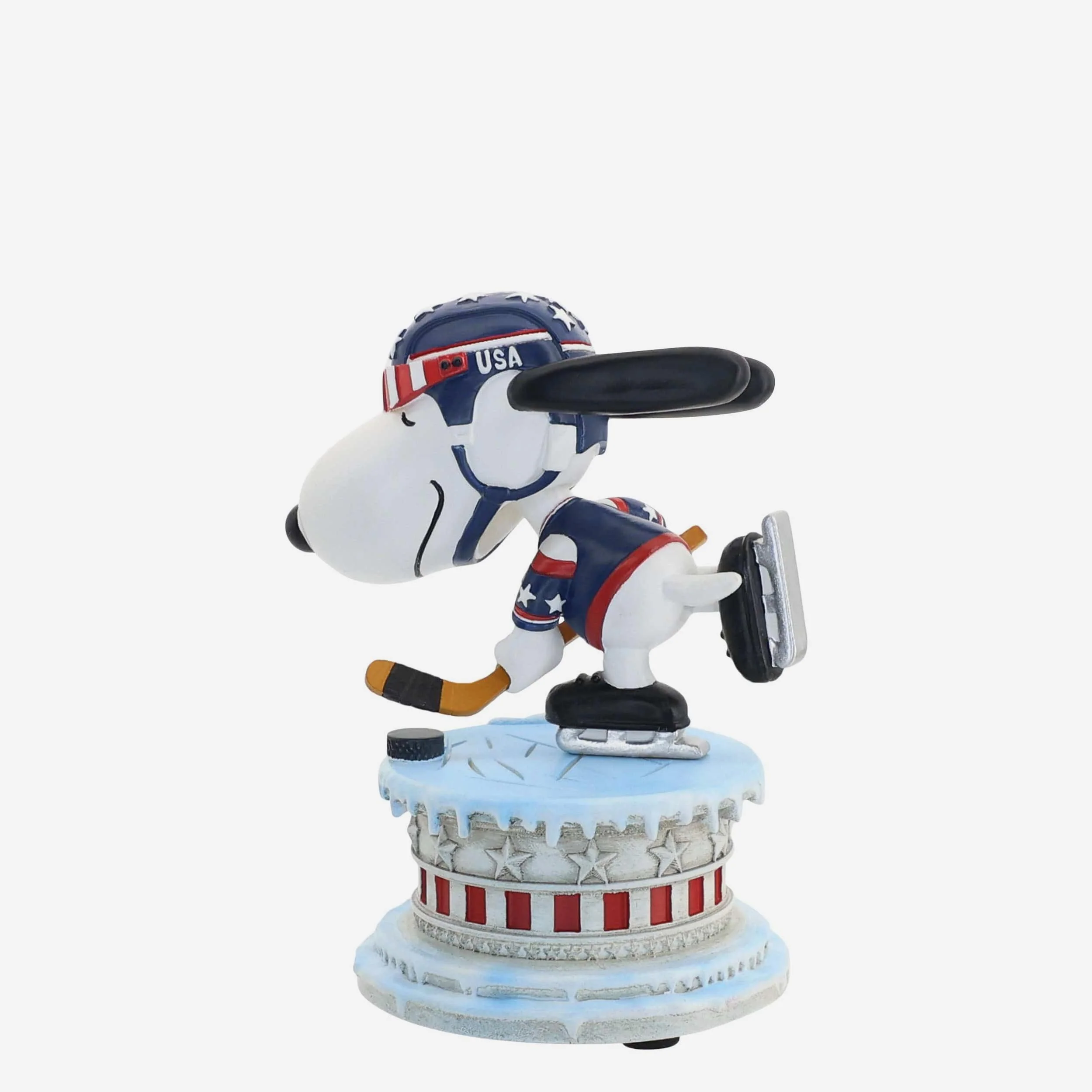 Team USA Snoopy Peanuts Hockey Mini Bobblehead - Image 5