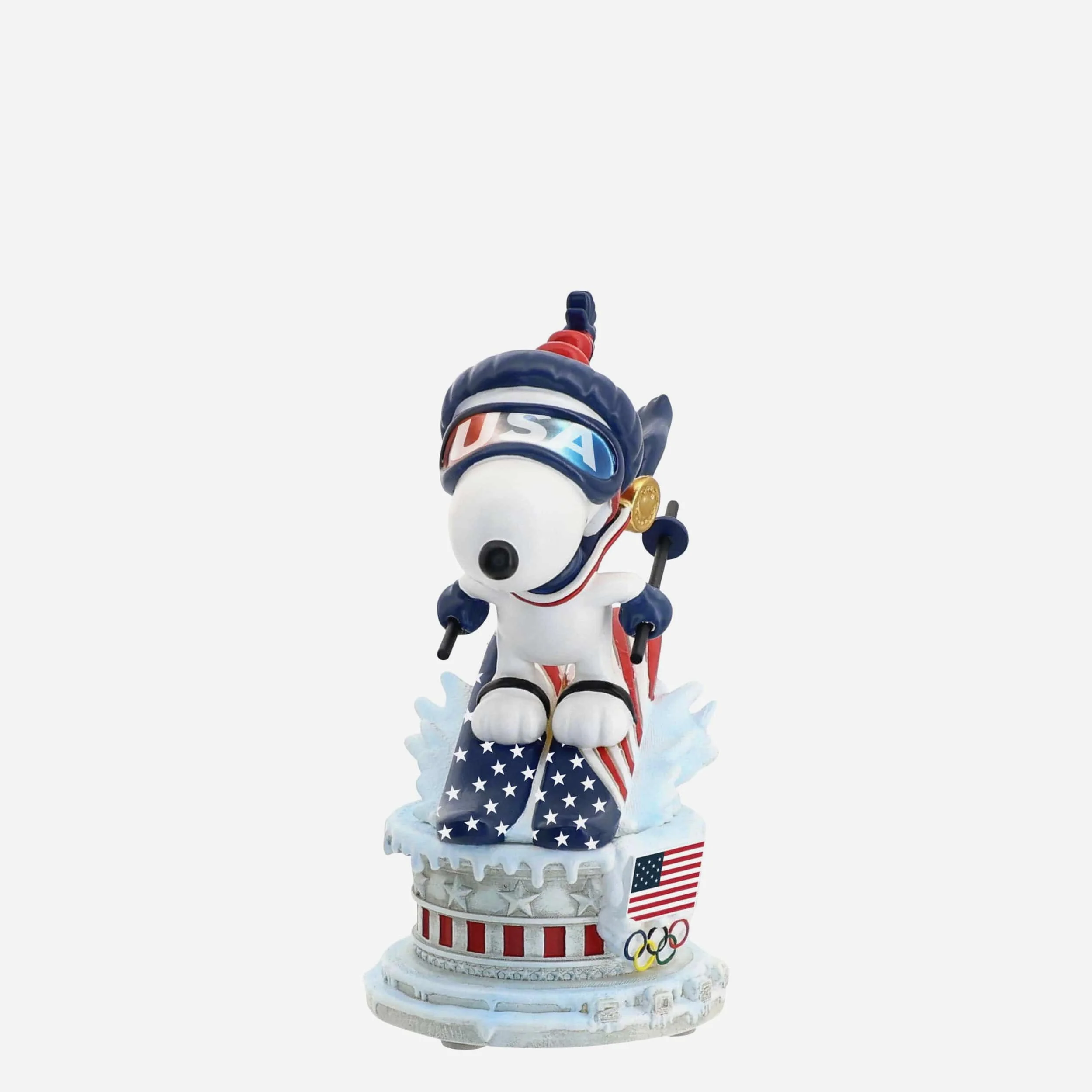 Team USA Snoopy Peanuts Ski Jump Mini Bobblehead - Image 4