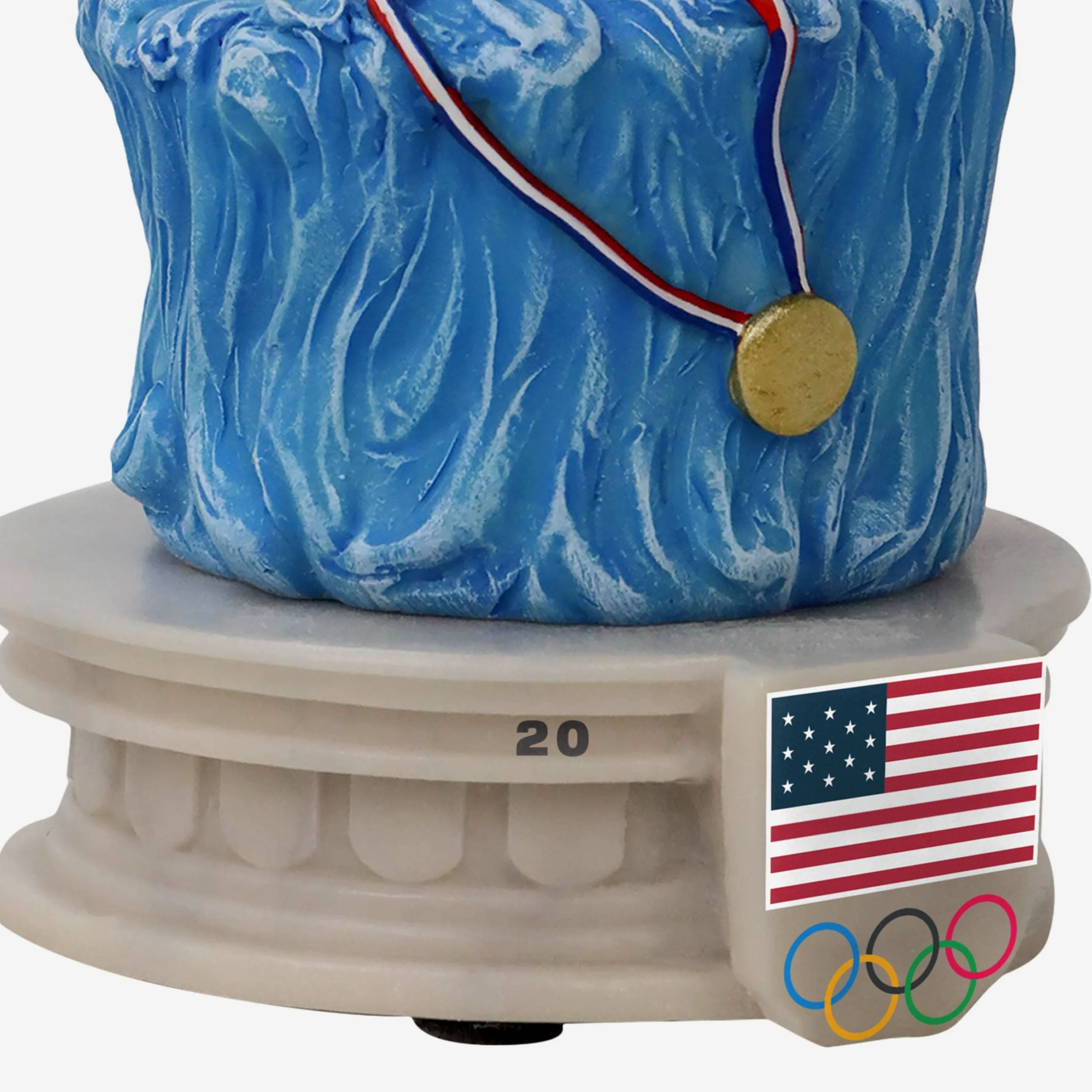 Team USA Snoopy Peanuts Swimming Mini Bobblehead - Image 3