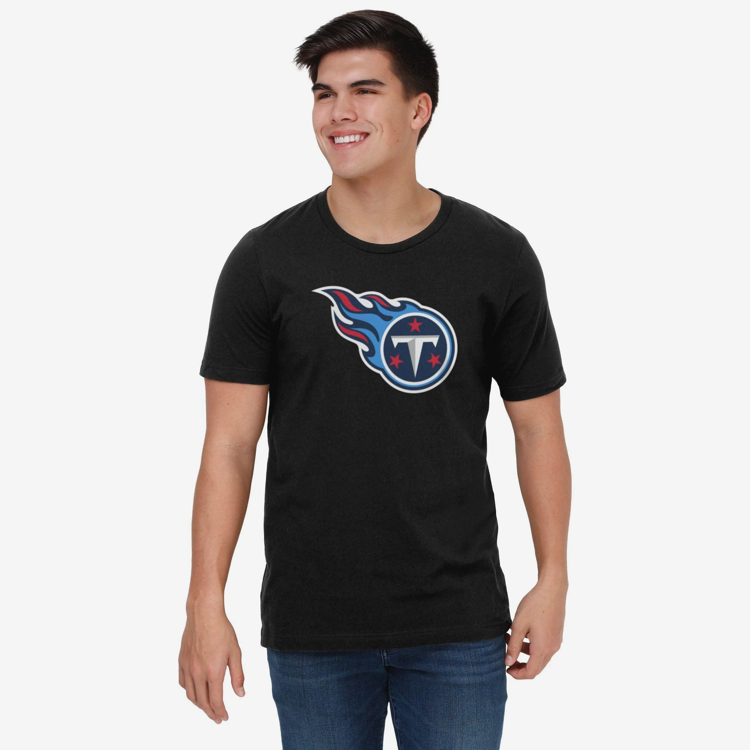 Tennessee Titans 1999 Retro Primary Logo T-Shirt - Image 10