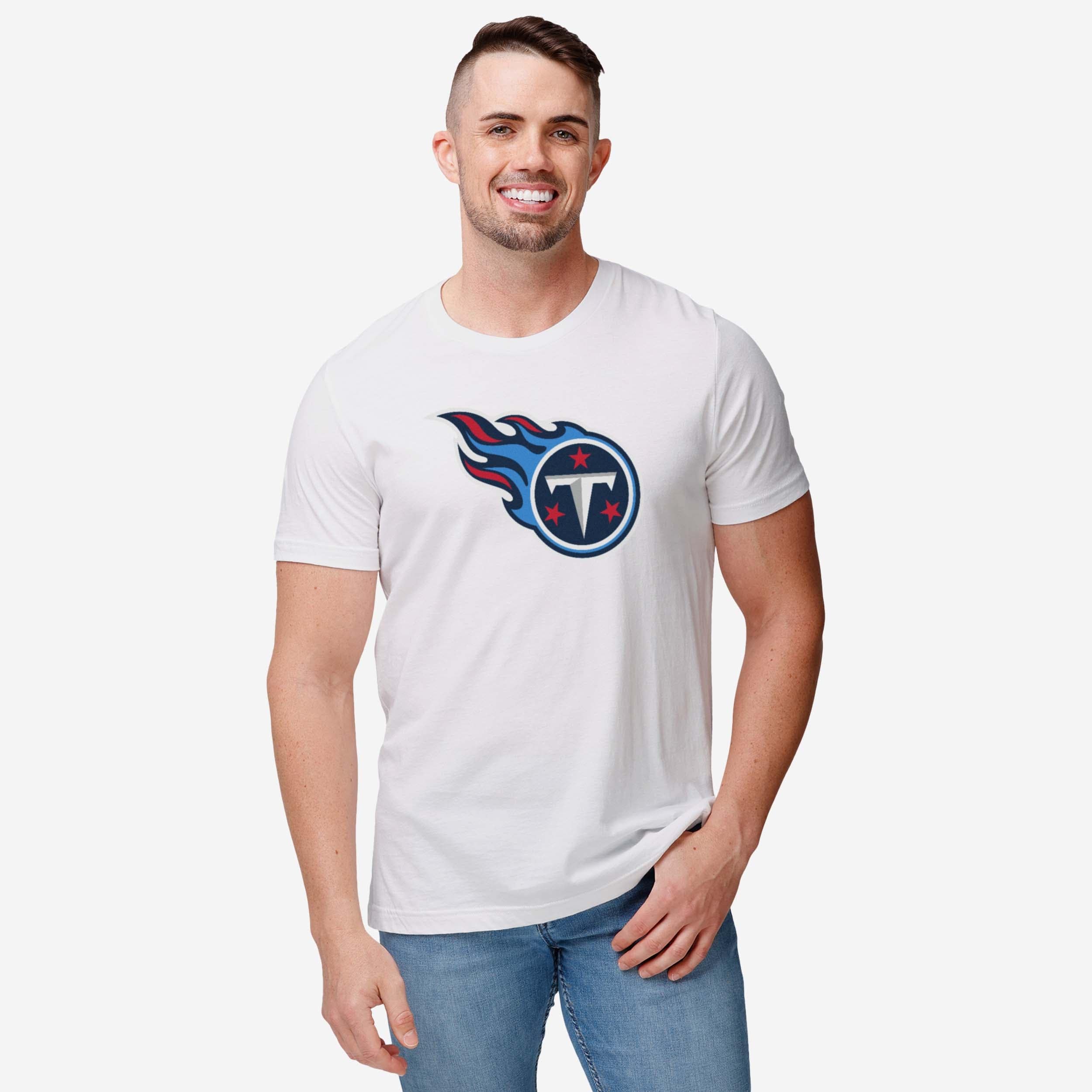 Tennessee Titans 1999 Retro Primary Logo T-Shirt - Image 14