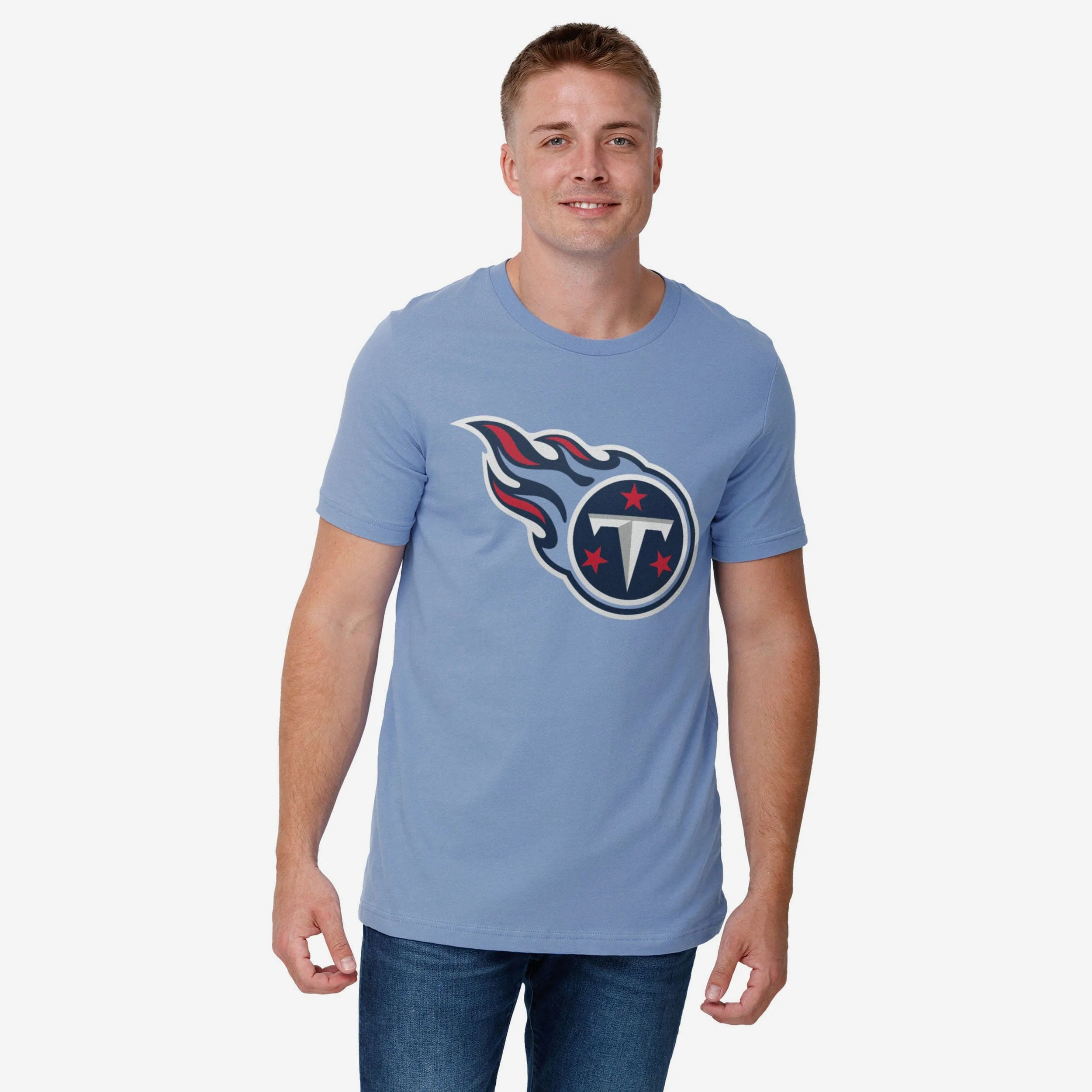 Tennessee Titans 1999 Retro Primary Logo T-Shirt - Image 6