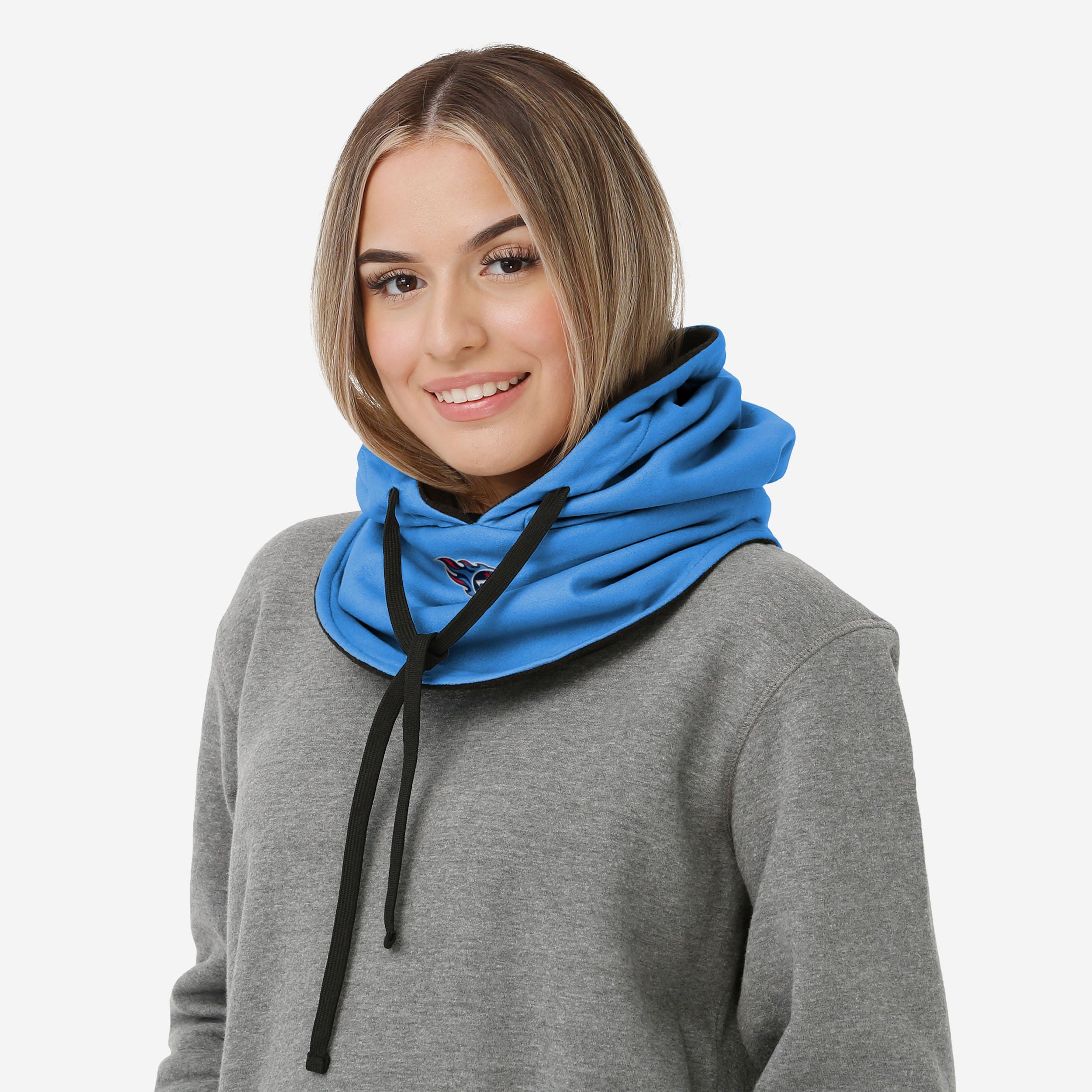 Tennessee Titans Alternate Team Color Drawstring Hooded Gaiter - Image 4