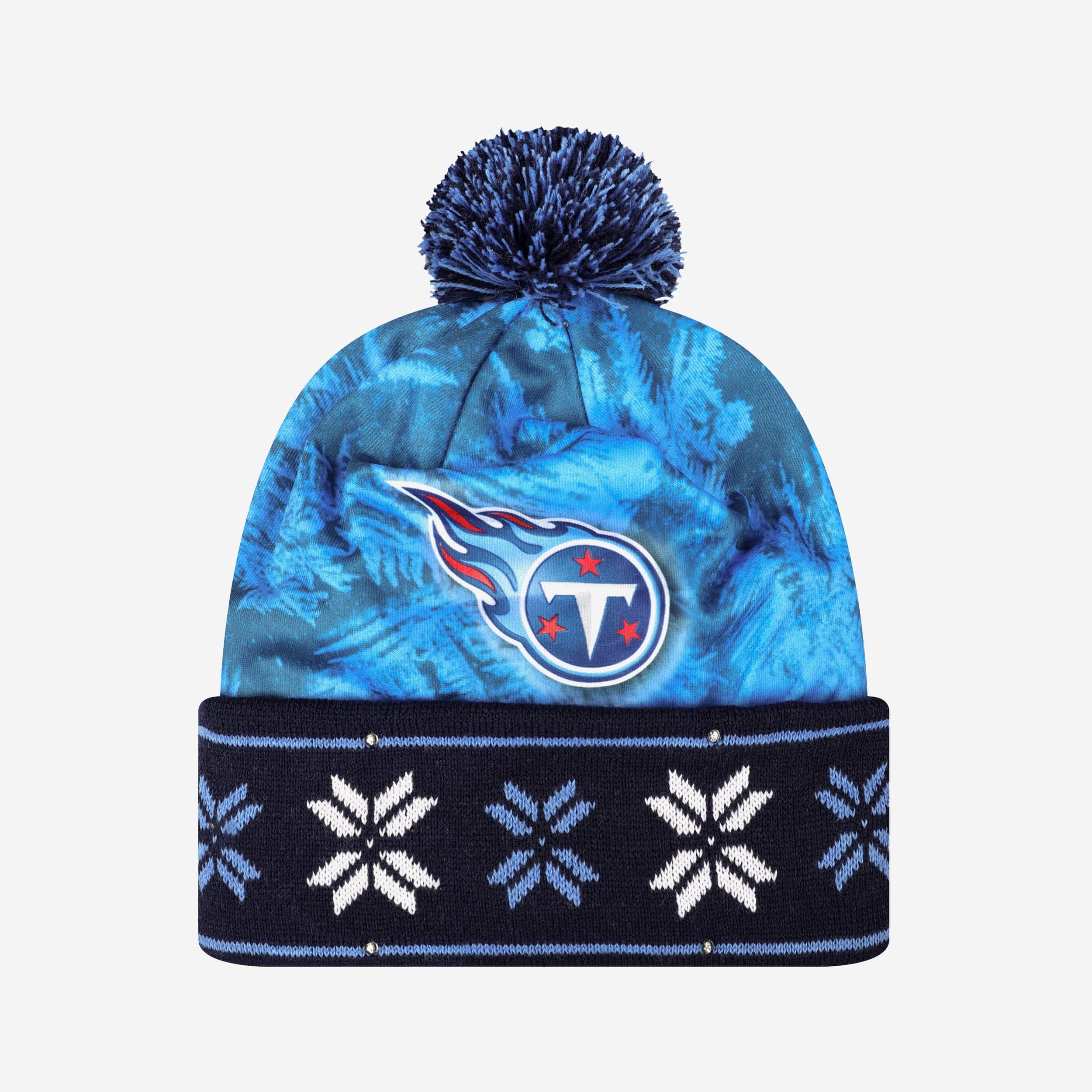 Tennessee Titans Big Logo Light Up Printed Beanie - Image 2