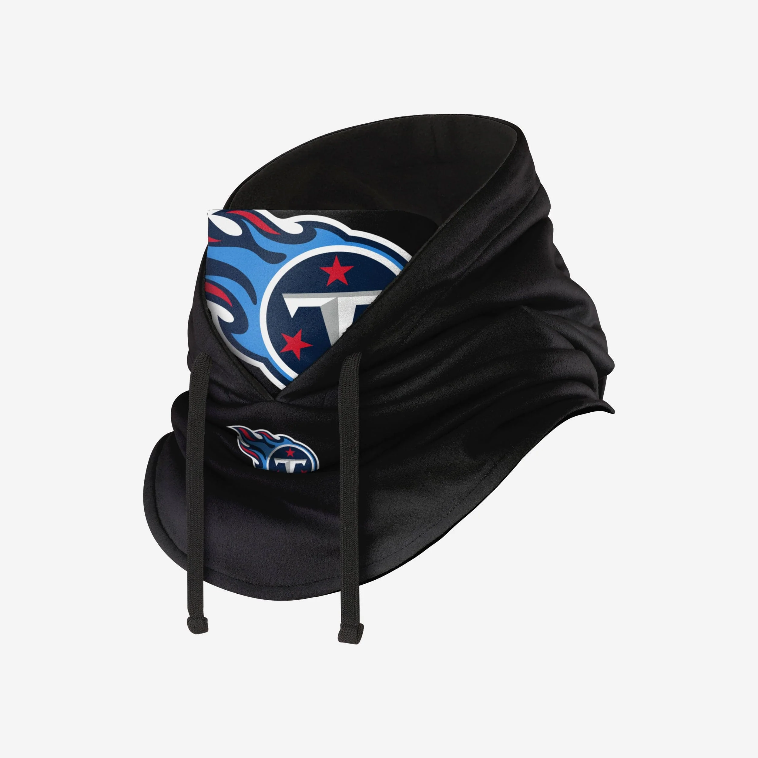 Tennessee Titans Black Drawstring Hooded Gaiter - Image 2