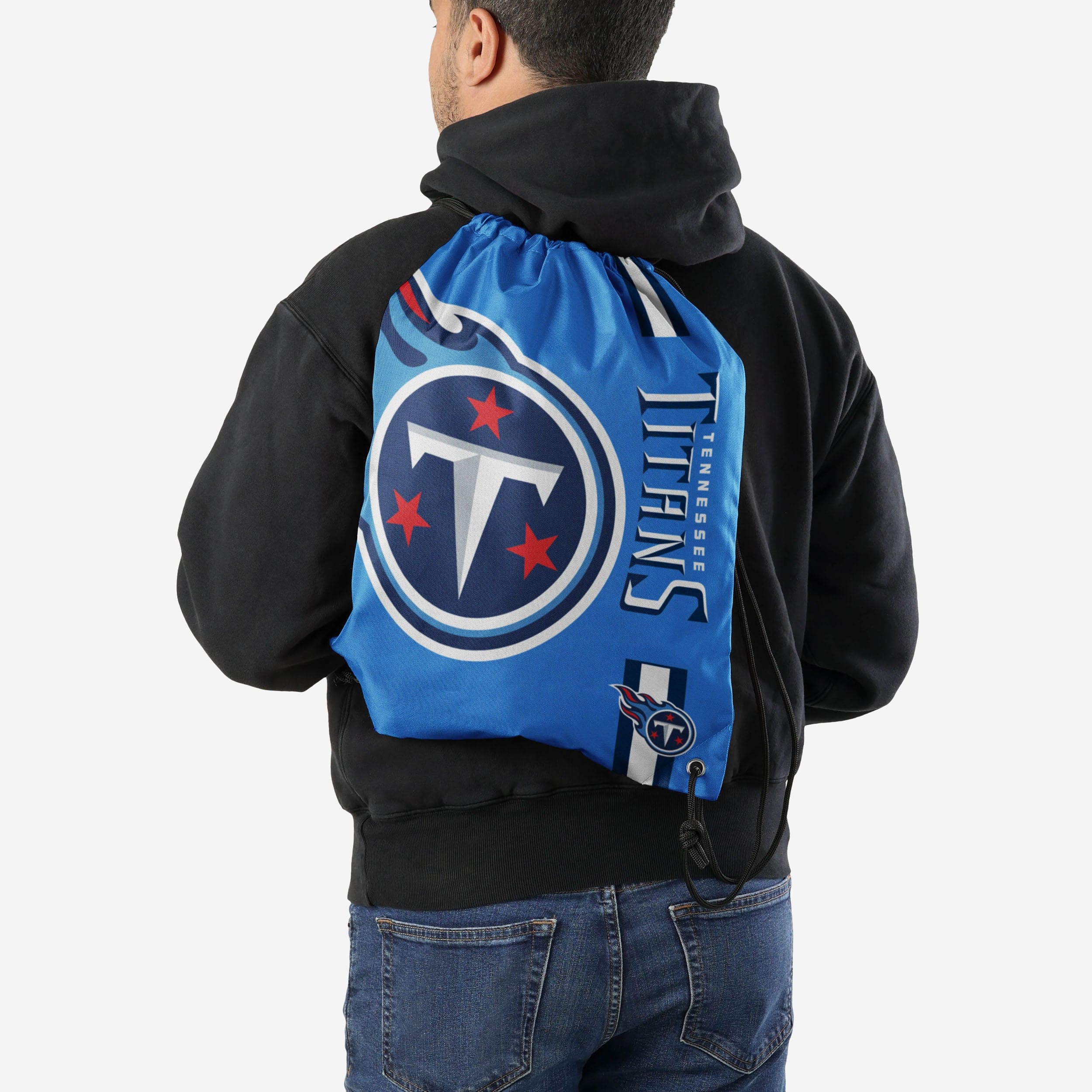 Tennessee Titans Blue Alternate Color Big Logo Drawstring Backpack - Image 2