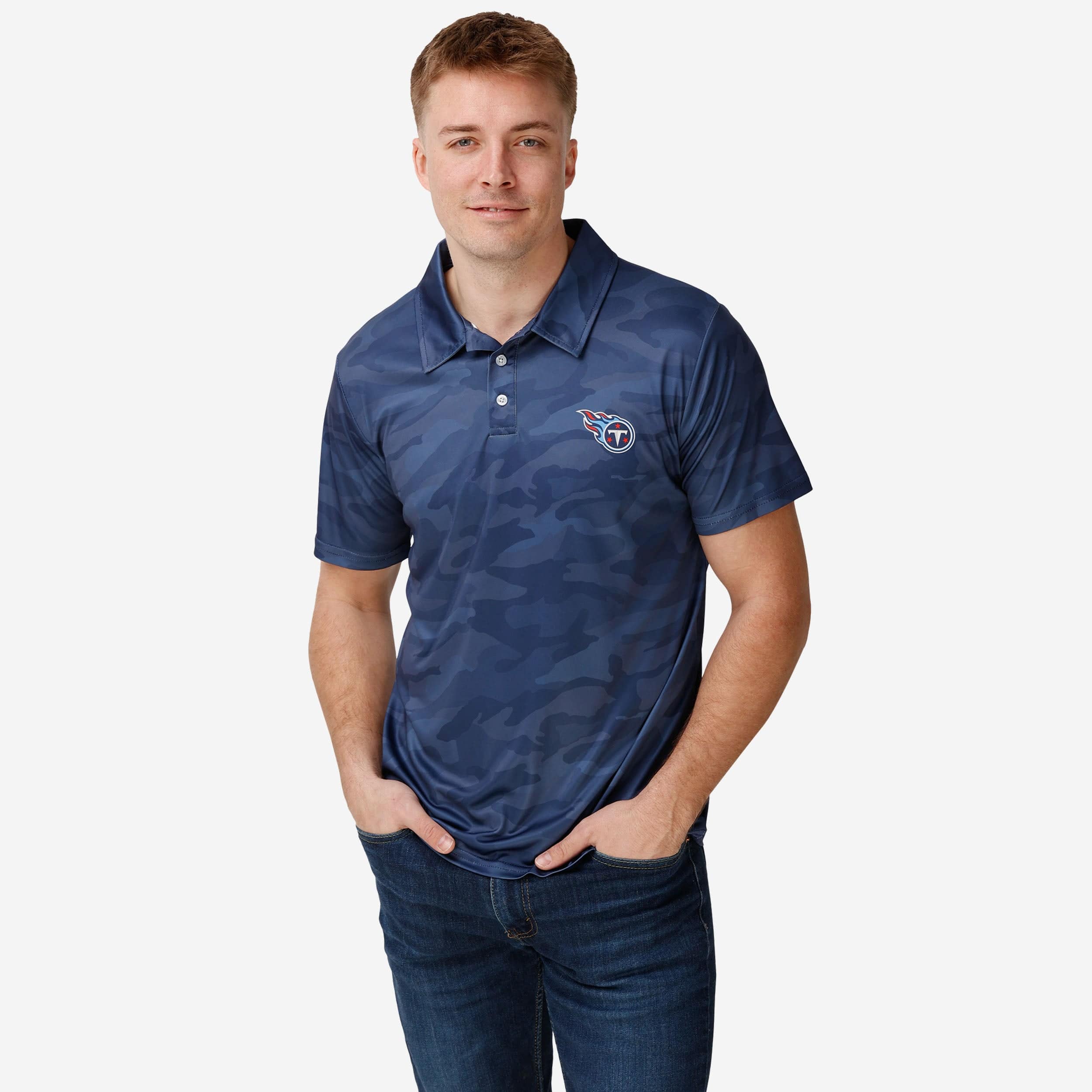Tennessee Titans Color Camo Polyester Polo