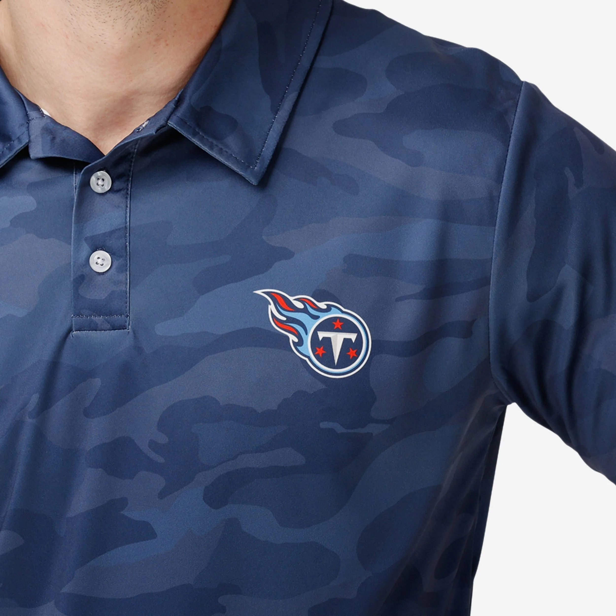 Tennessee Titans Color Camo Polyester Polo - Image 3