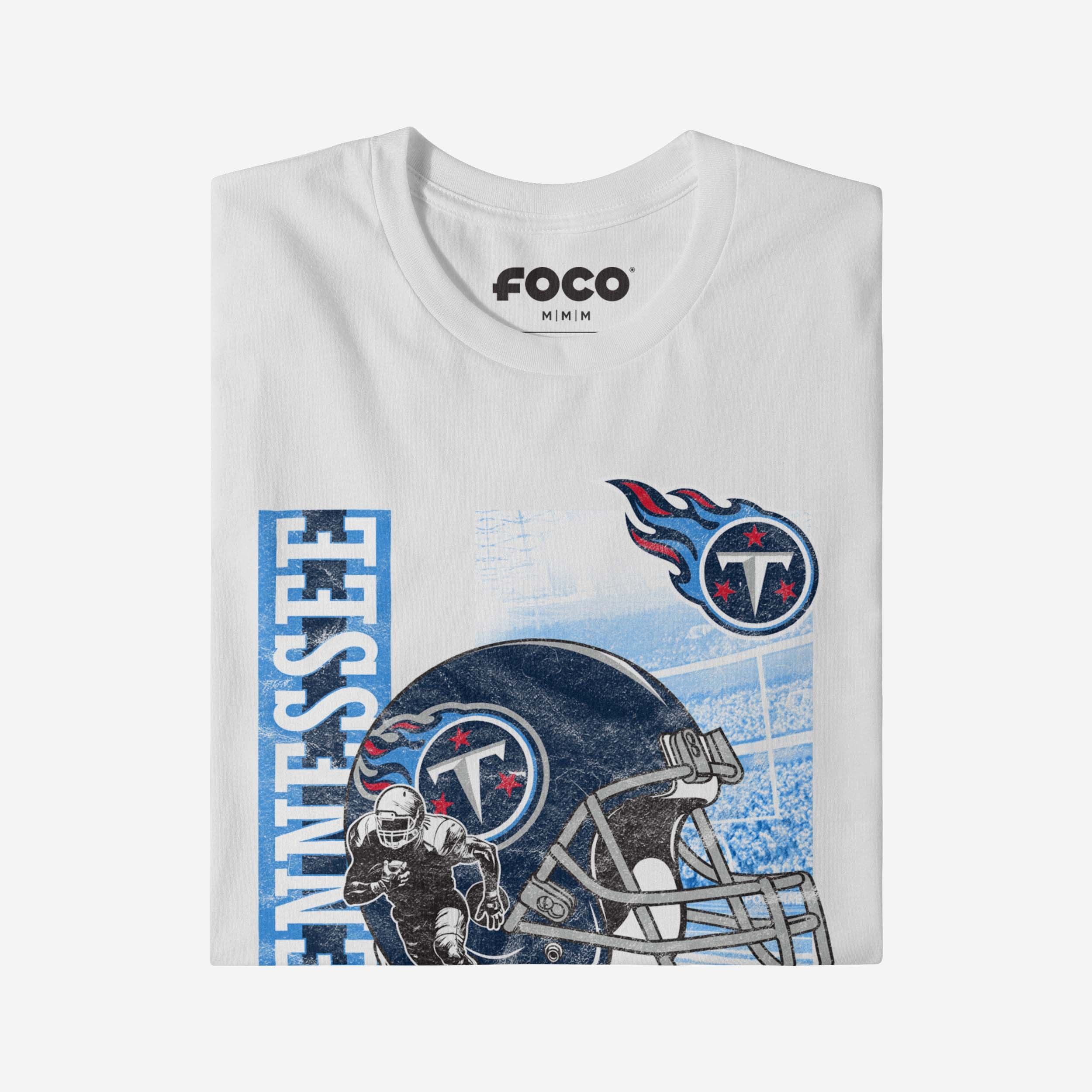 Tennessee Titans Helmet Dash T-Shirt - Image 4