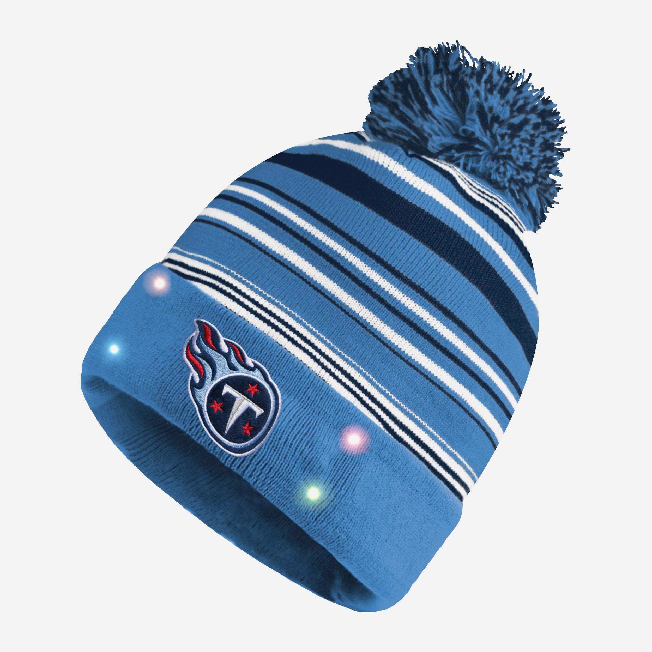 Tennessee Titans Horizontal Stripe Light Up Beanie