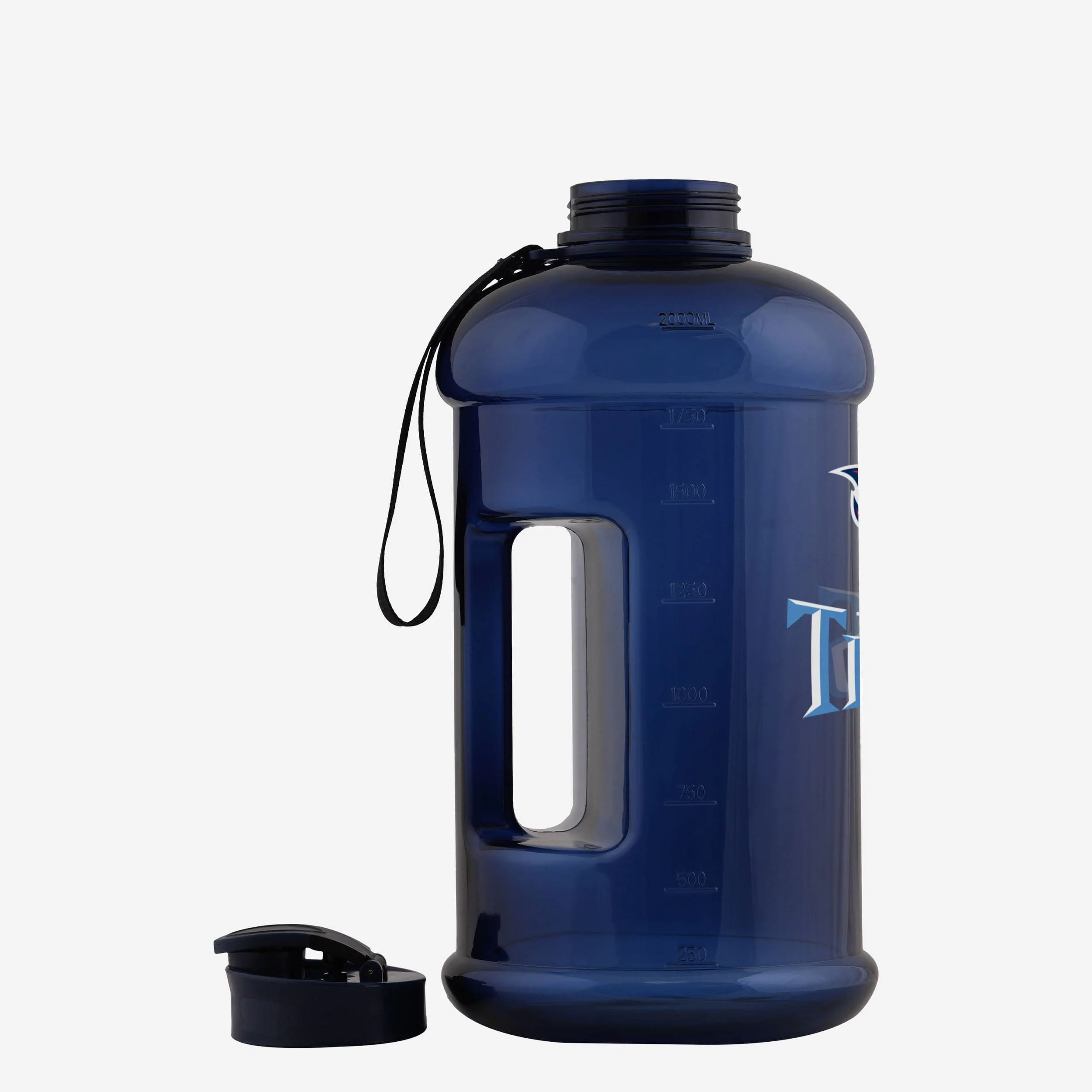 Tennessee Titans Large Team Color Clear Sports Bottle - Image 3