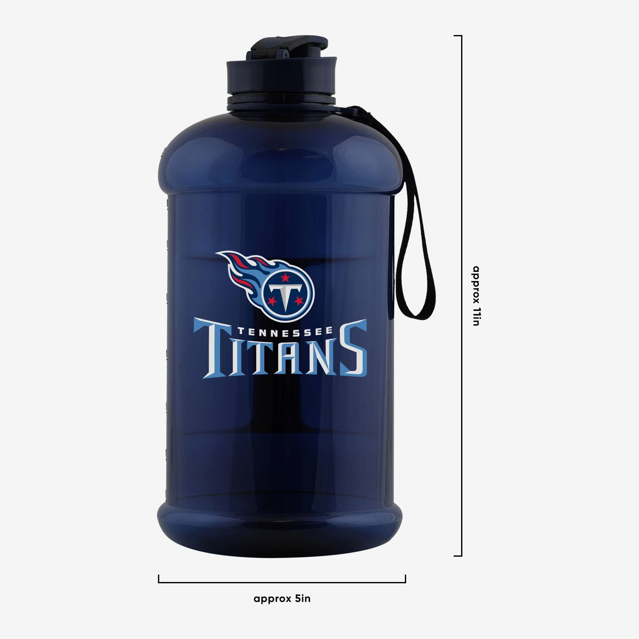 Tennessee Titans Large Team Color Clear Sports Bottle - Image 5
