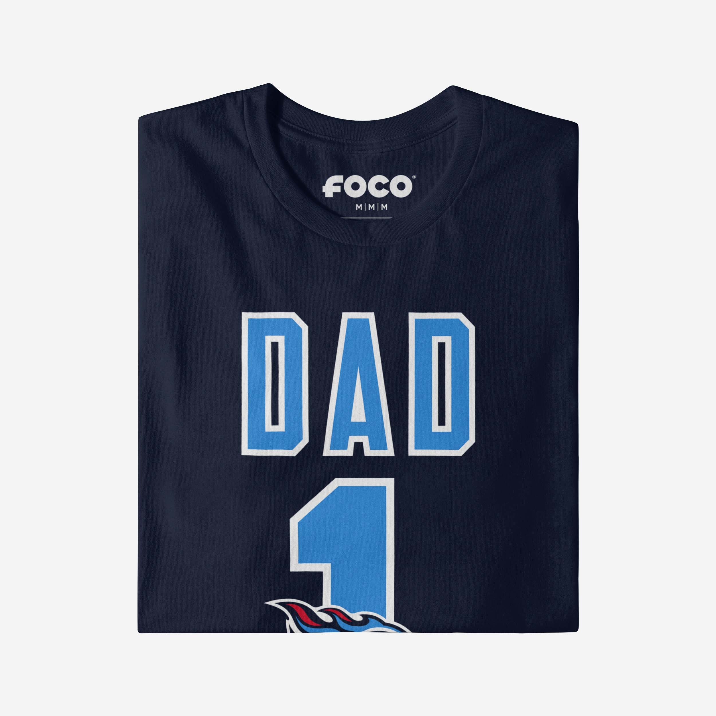 Tennessee Titans Number 1 Dad T-Shirt - Image 4
