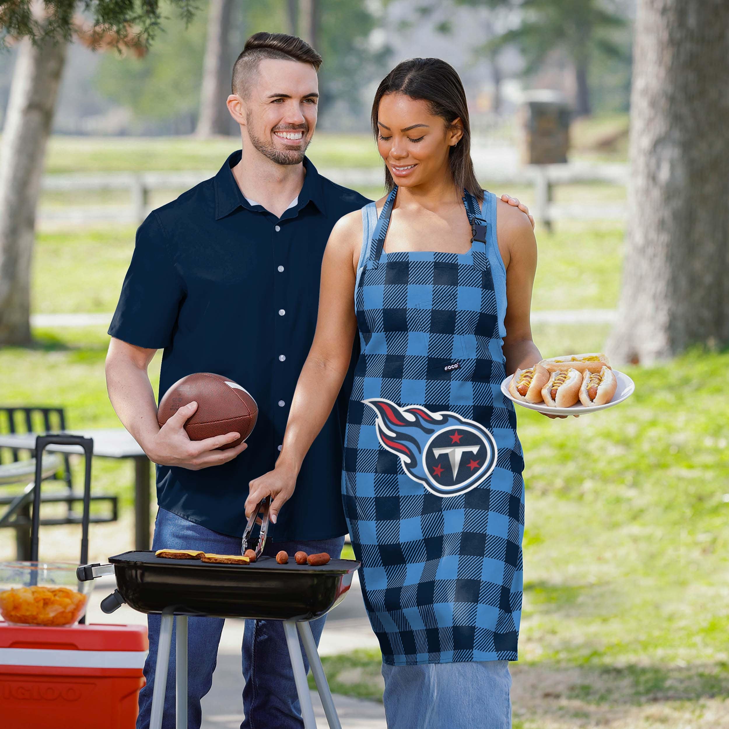 Tennessee Titans Plaid Apron - Image 5