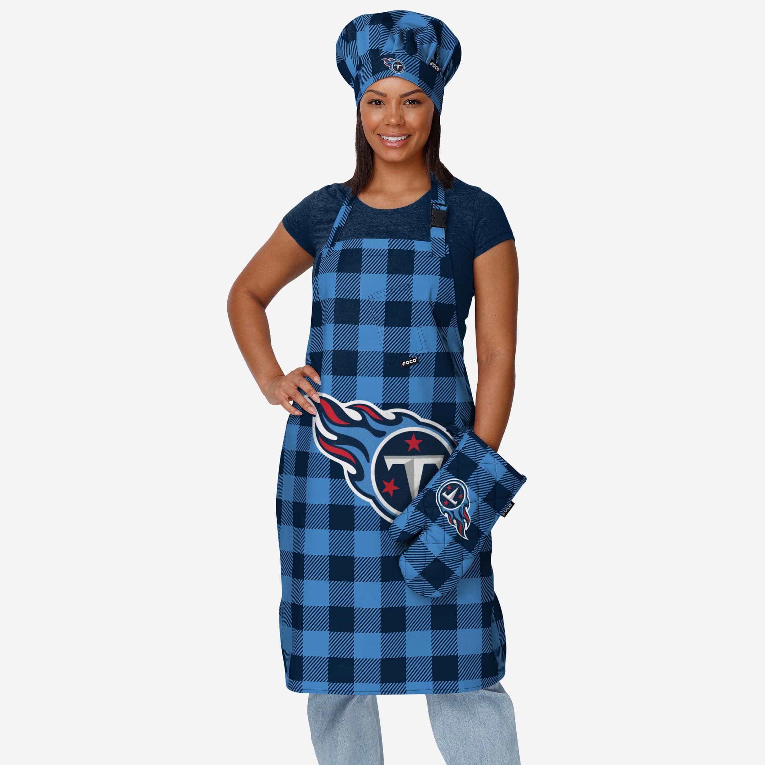 Tennessee Titans Plaid Chef Hat - Image 2