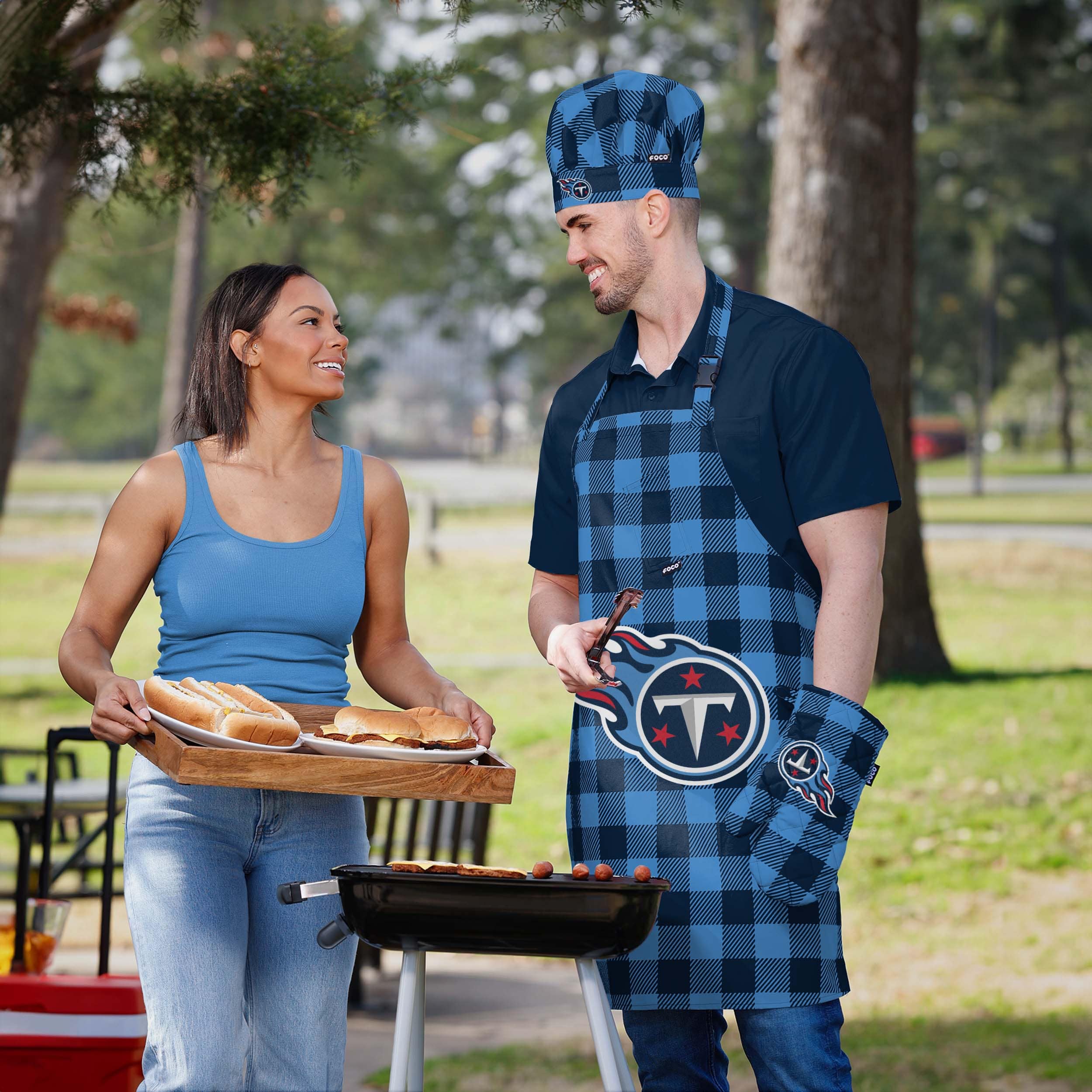 Tennessee Titans Plaid Chef Set - Image 5