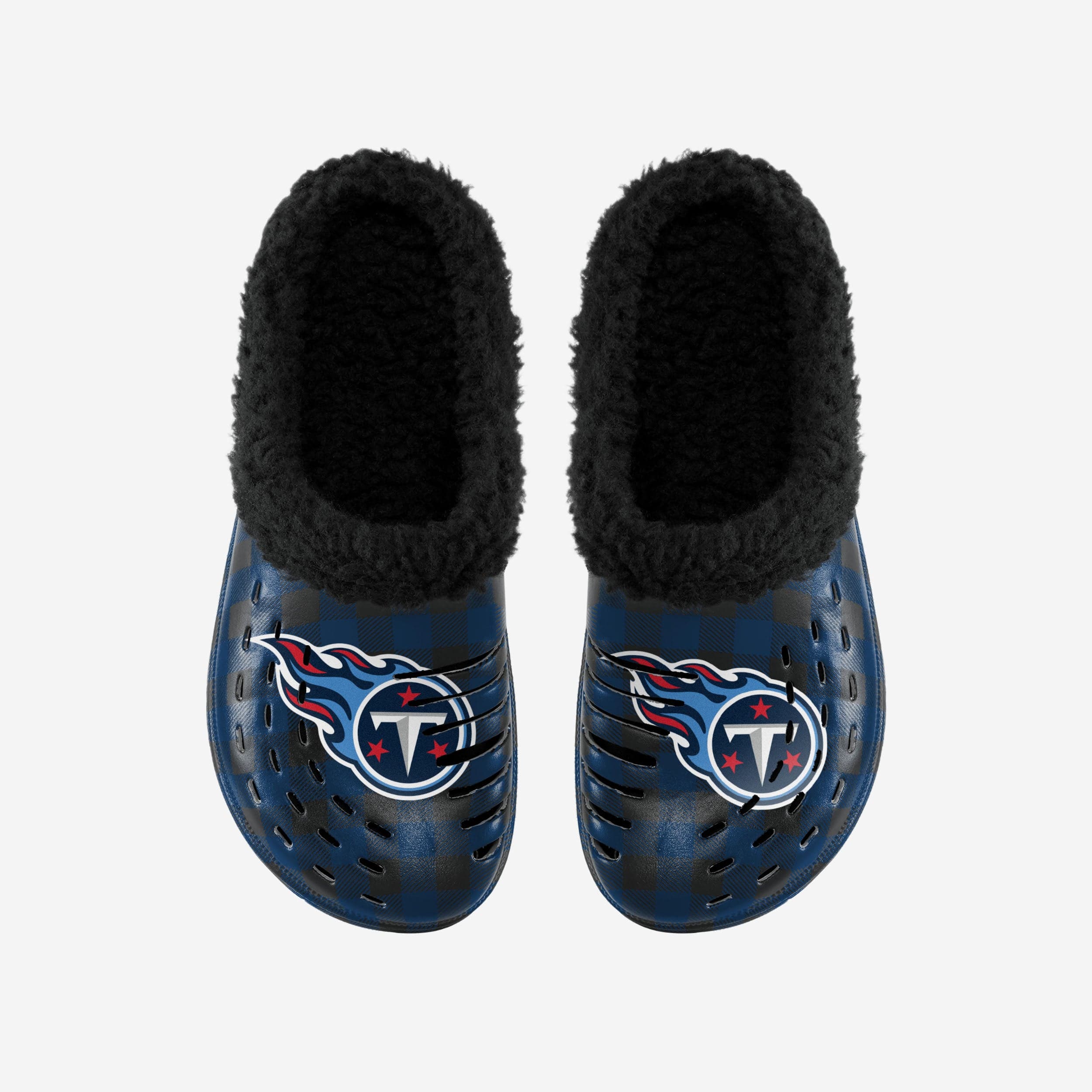 Tennessee Titans Sherpa Lined Buffalo Check Clog - Image 4