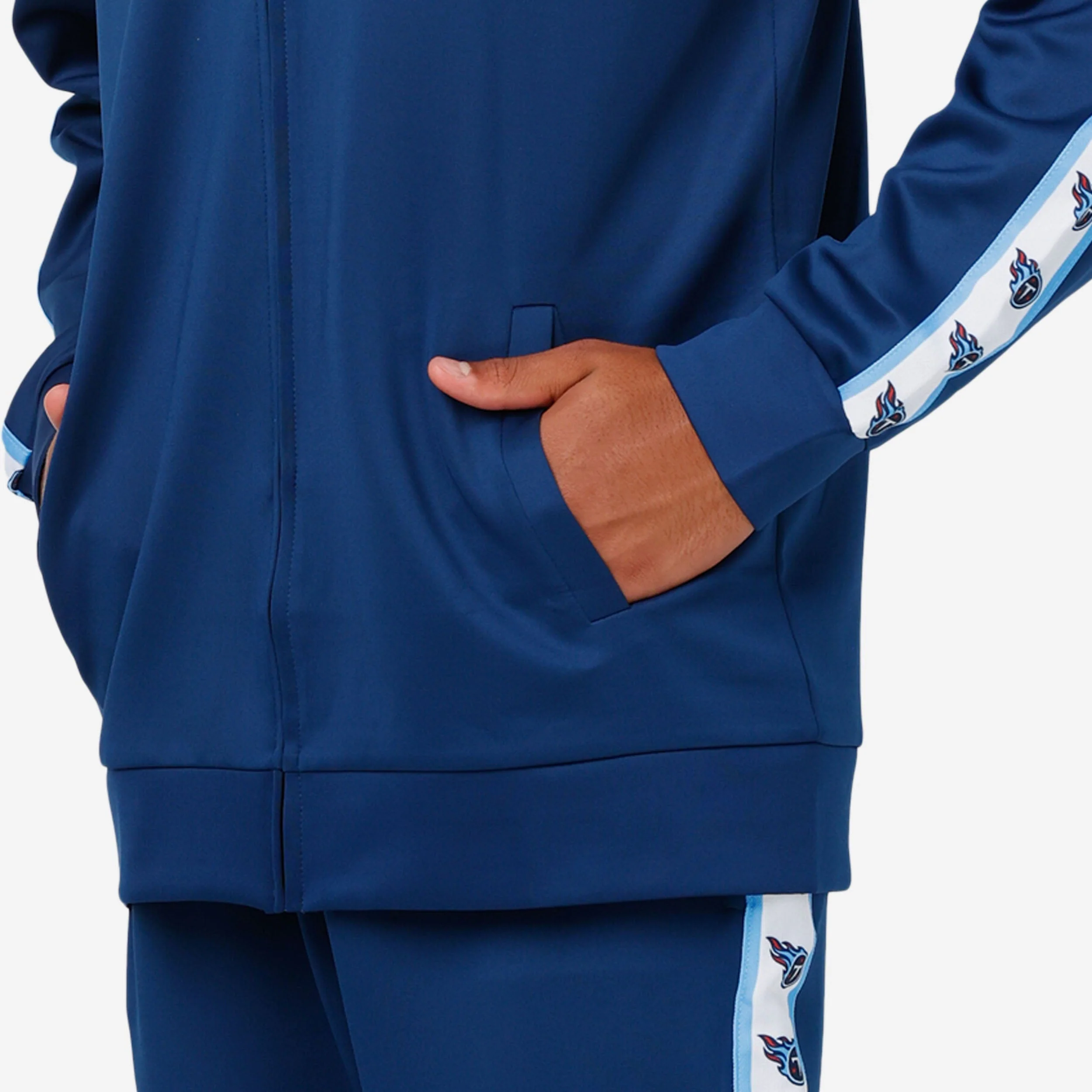 Tennessee Titans Stripe Logo Track Jacket - Image 4