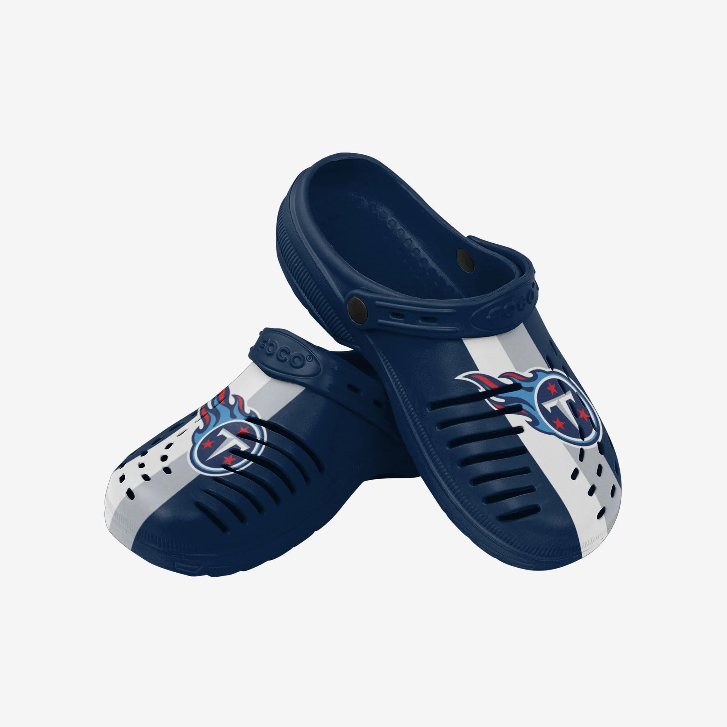 Tennessee Titans Team Stripe Clog With Strap - Image 3