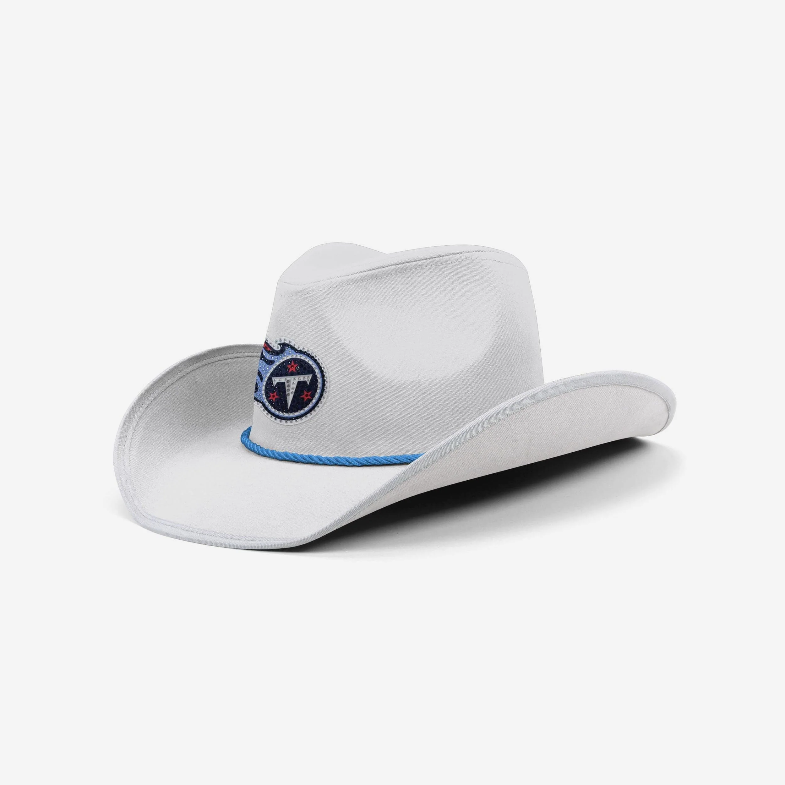 Tennessee Titans White Rhinestone Logo Cowboy Hat
