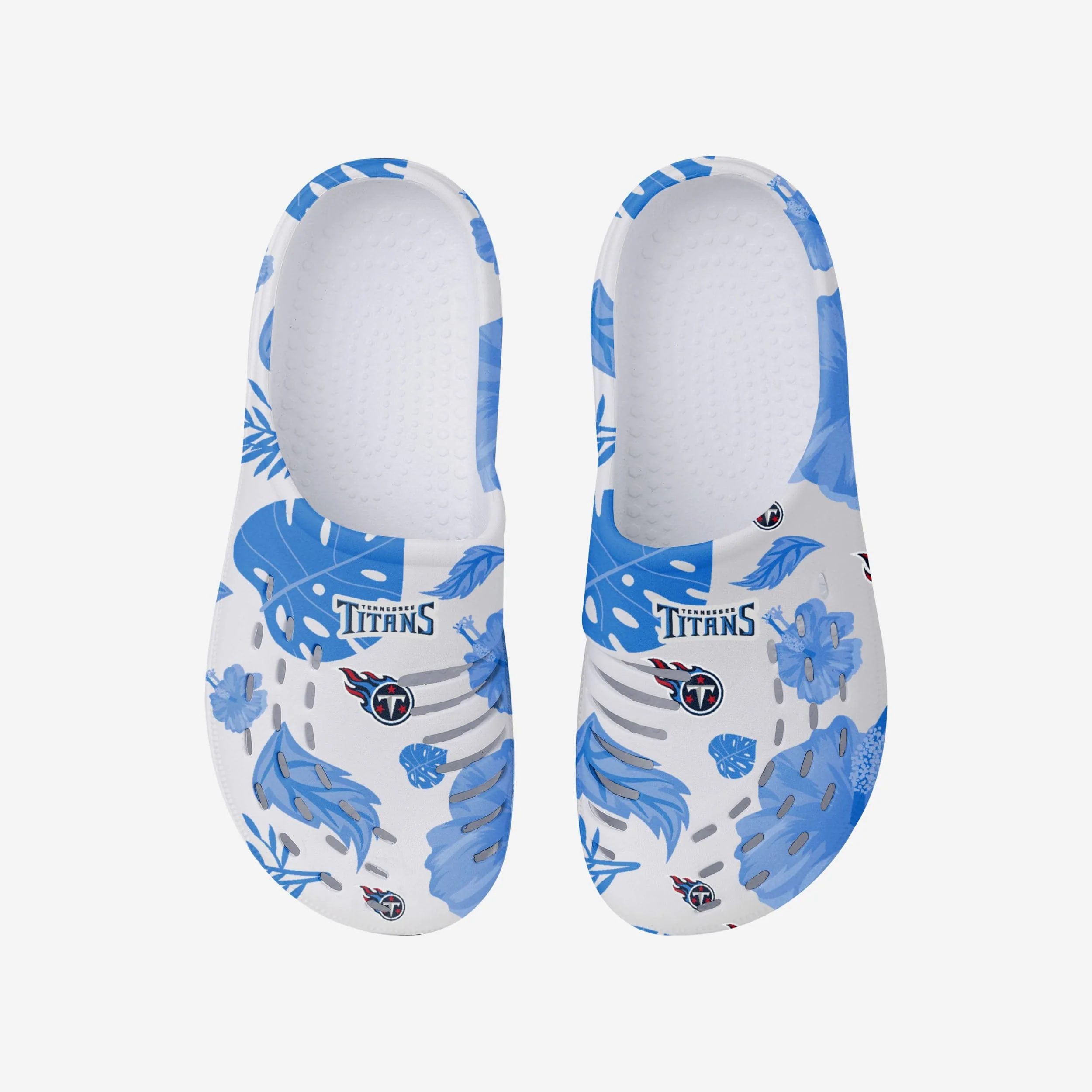 Tennessee Titans Womens Floral White Clog - Image 4