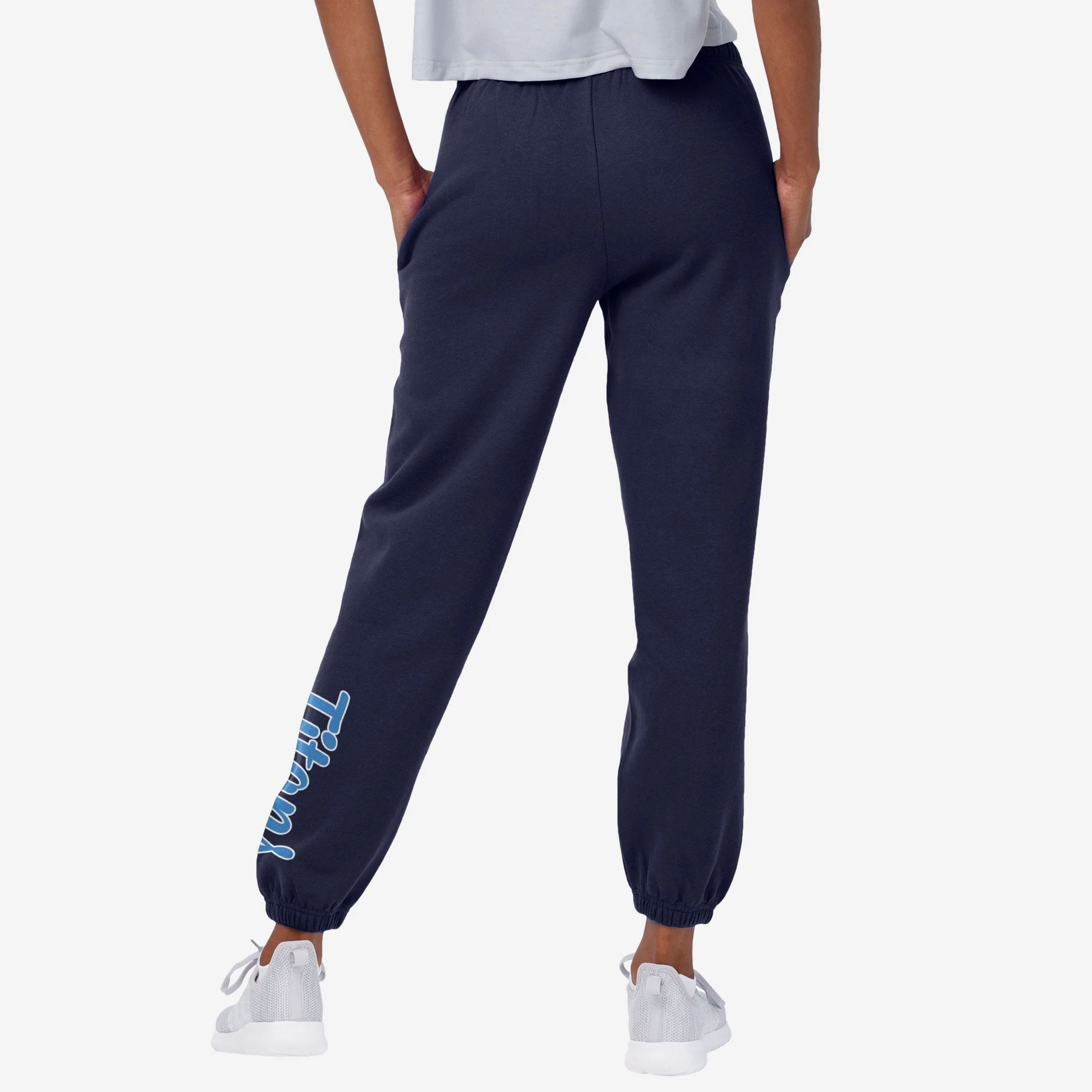 Tennessee Titans Womens Script Wordmark Team Color Sweatpants - Image 2