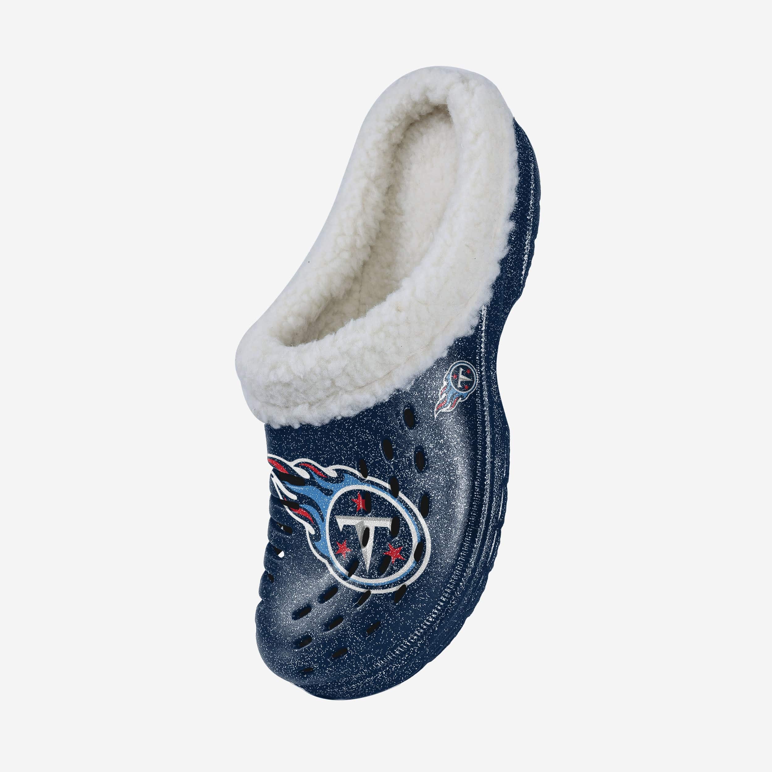 Tennessee Titans Womens Sherpa Lined Glitter Clog - Image 2