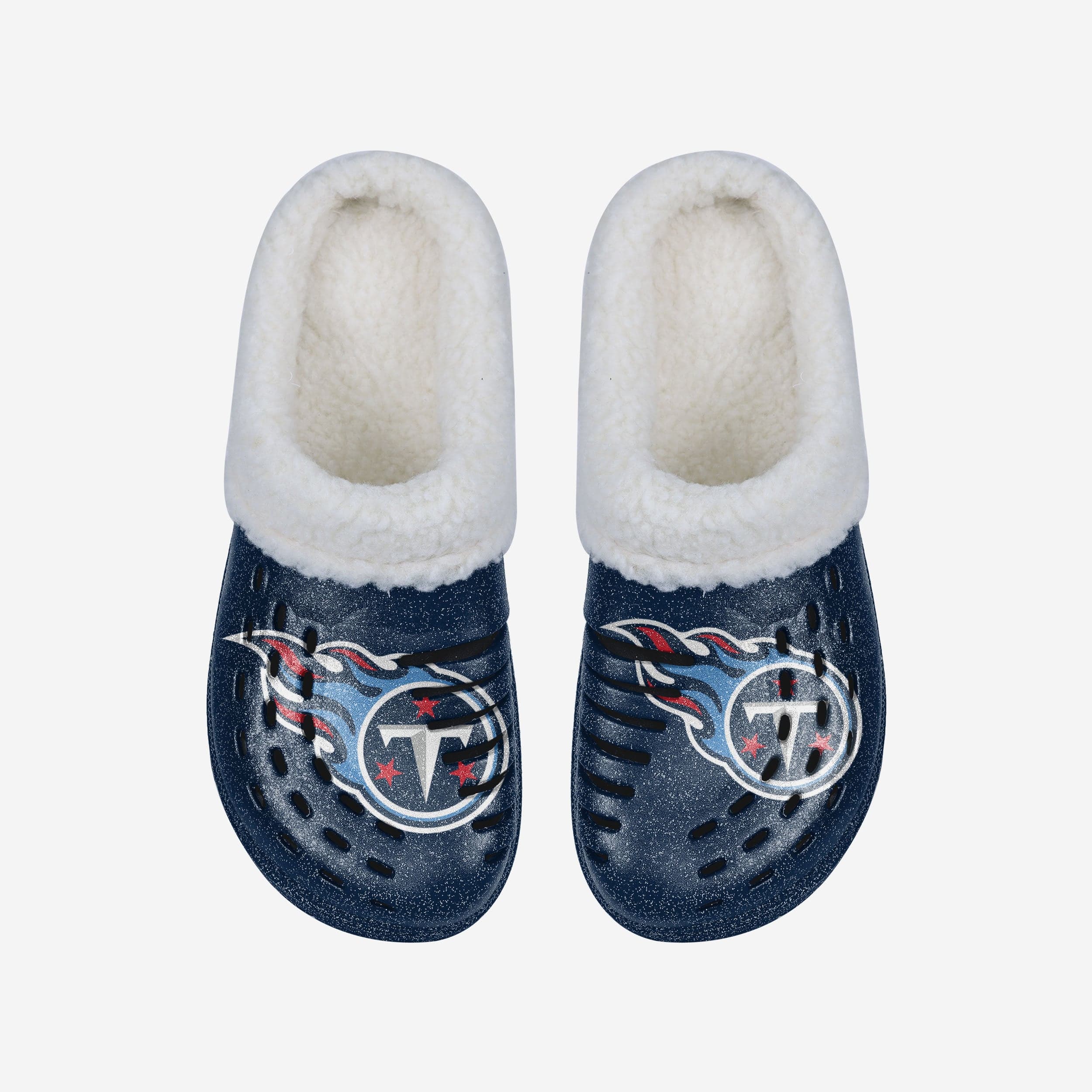 Tennessee Titans Womens Sherpa Lined Glitter Clog - Image 4