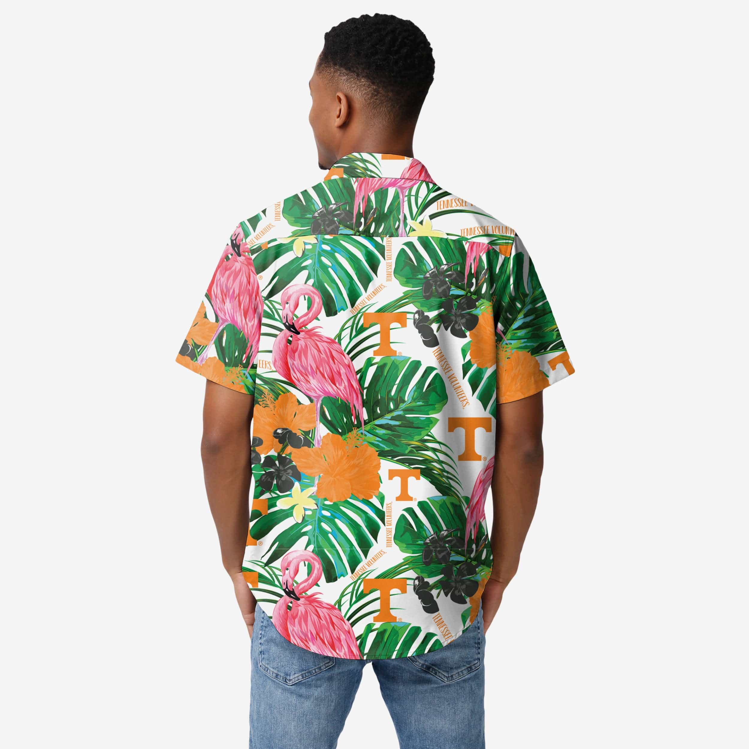 Tennessee Volunteers Flamingo Button Up Shirt - Image 2