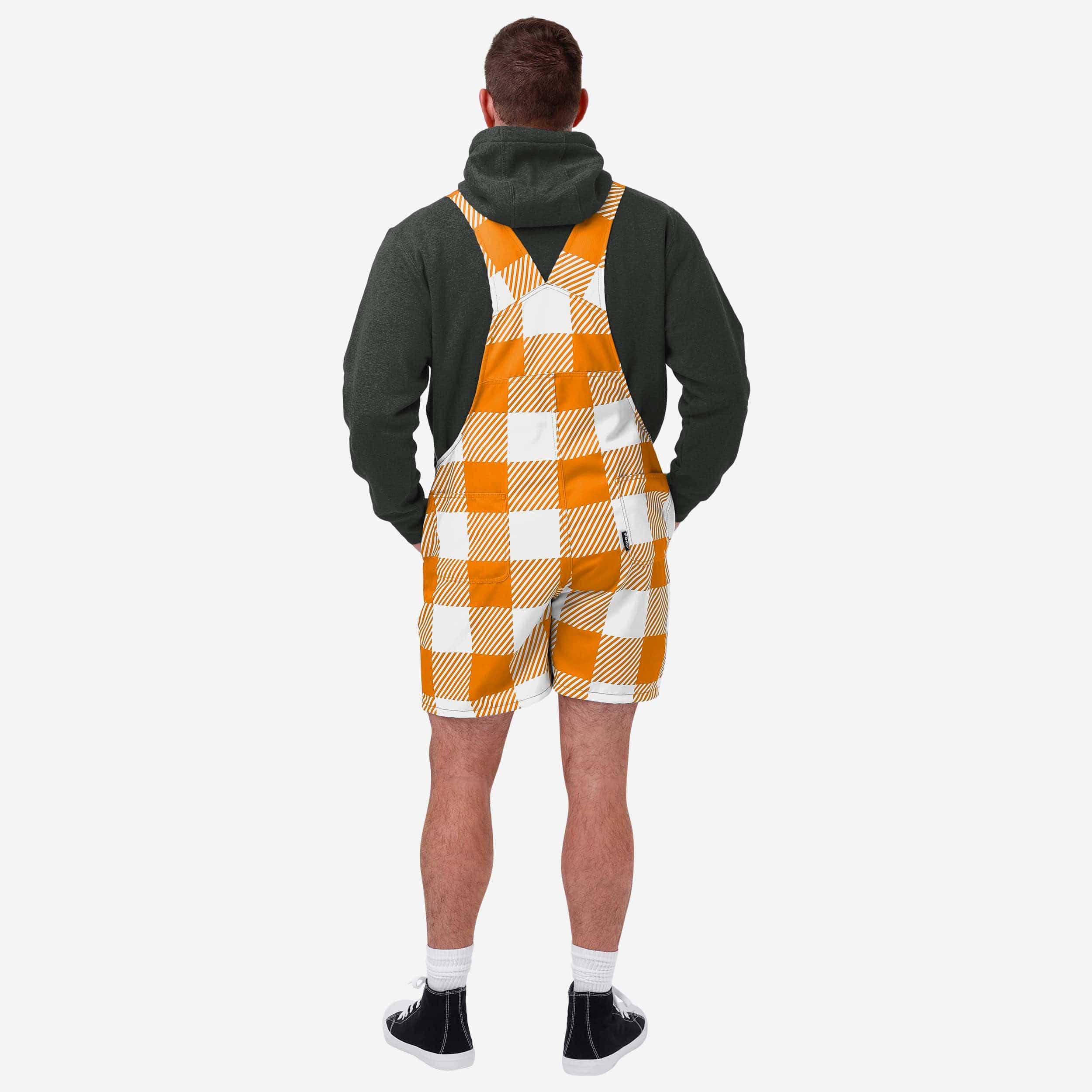 Tennessee Volunteers Mens Plaid Bib Shortalls - Image 2