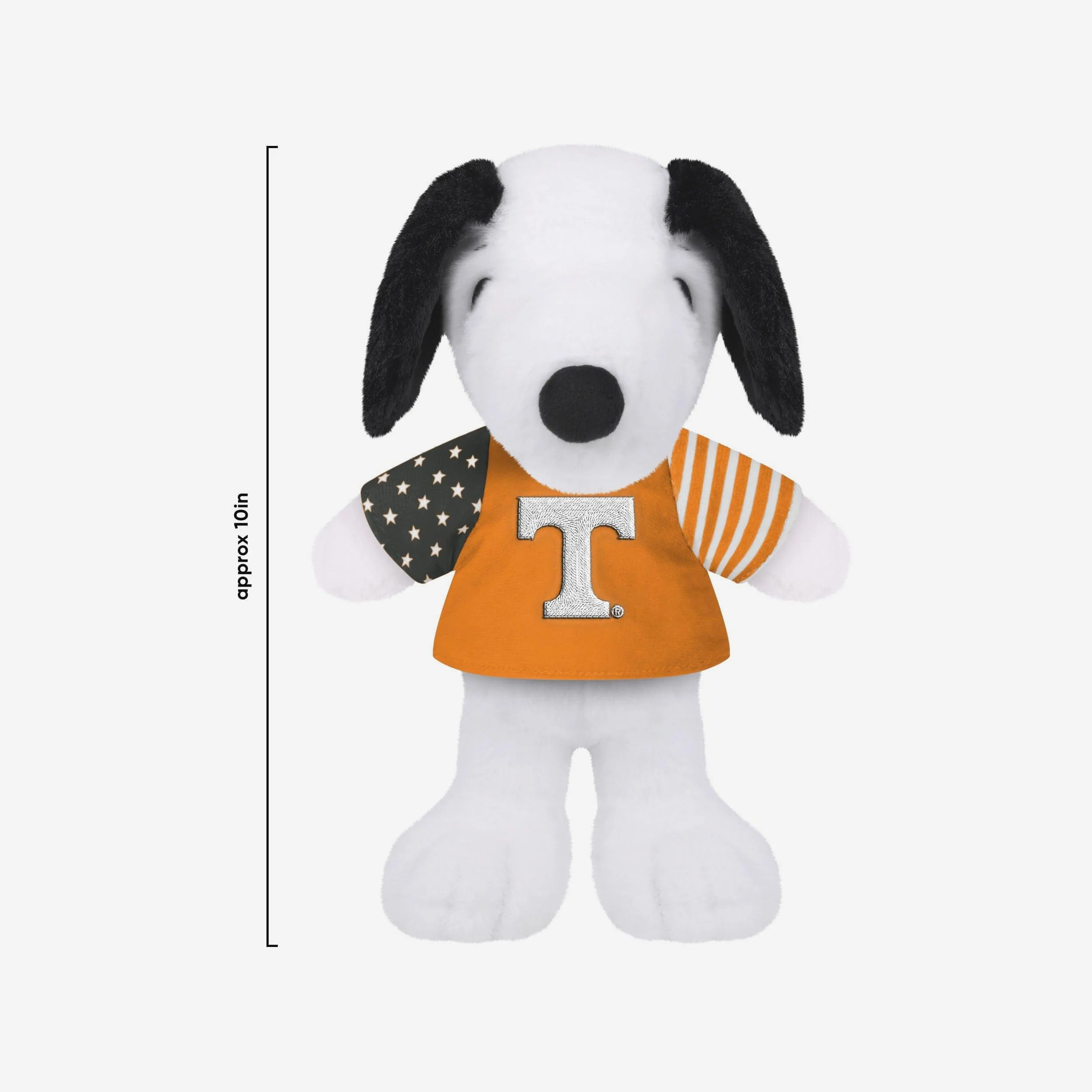 Tennessee Volunteers USA Flag Snoopy Peanuts Team Jersey Plush - Image 3