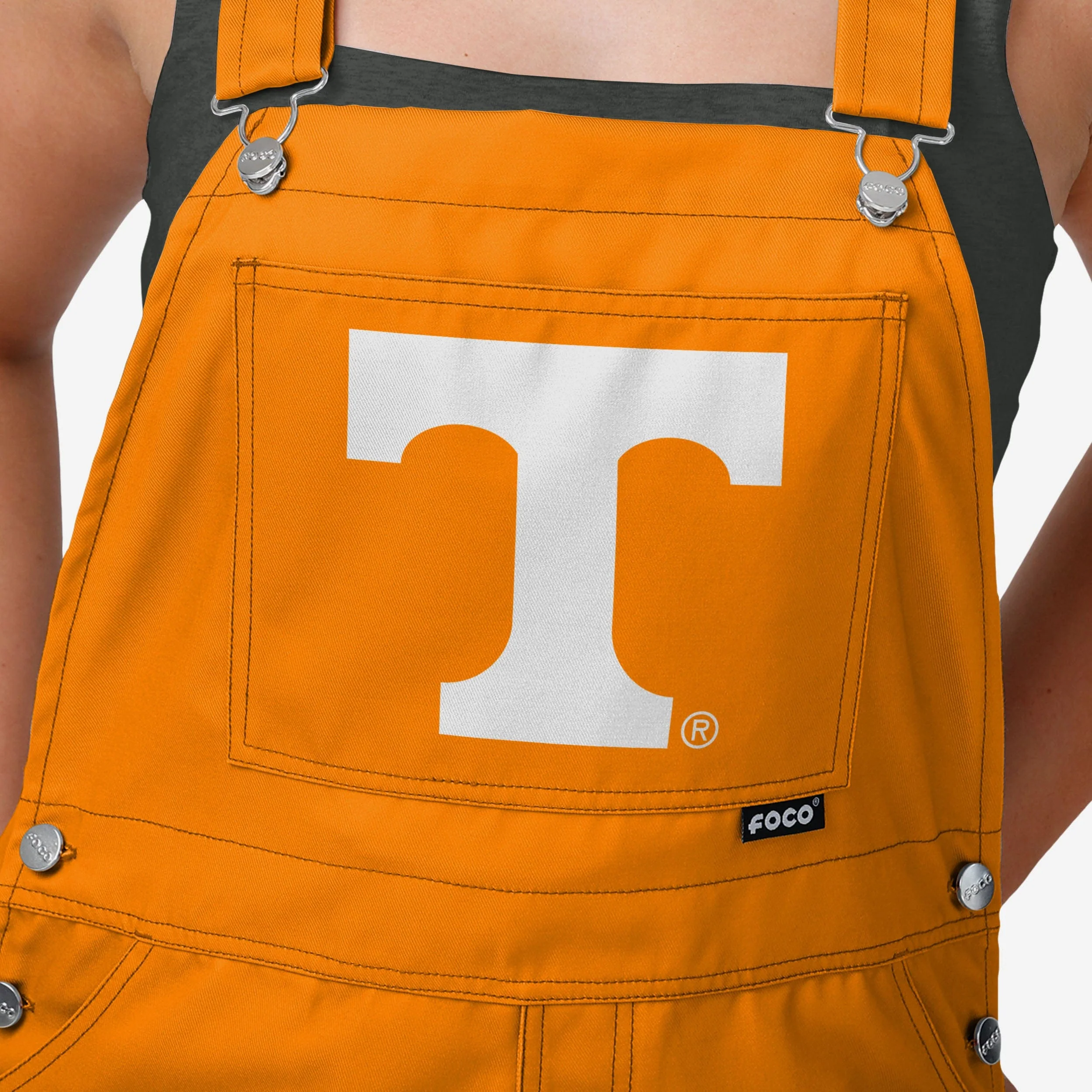 Tennessee Volunteers Womens Big Logo Bib Overalls - Image 4