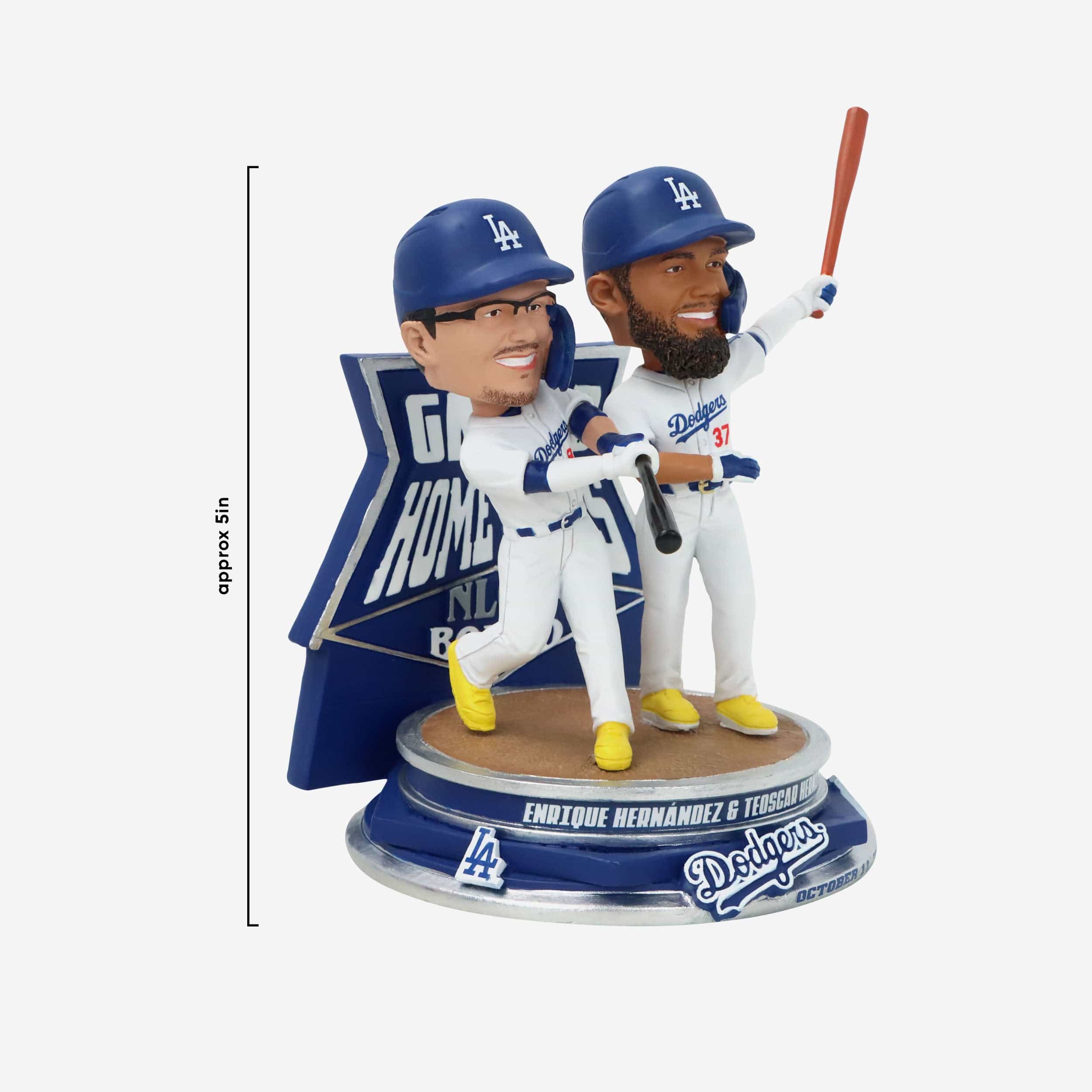 Teoscar Hernandez & Kike Hernandez Los Angeles Dodgers Game 5 Home Run Dual Bobblehead - Image 5