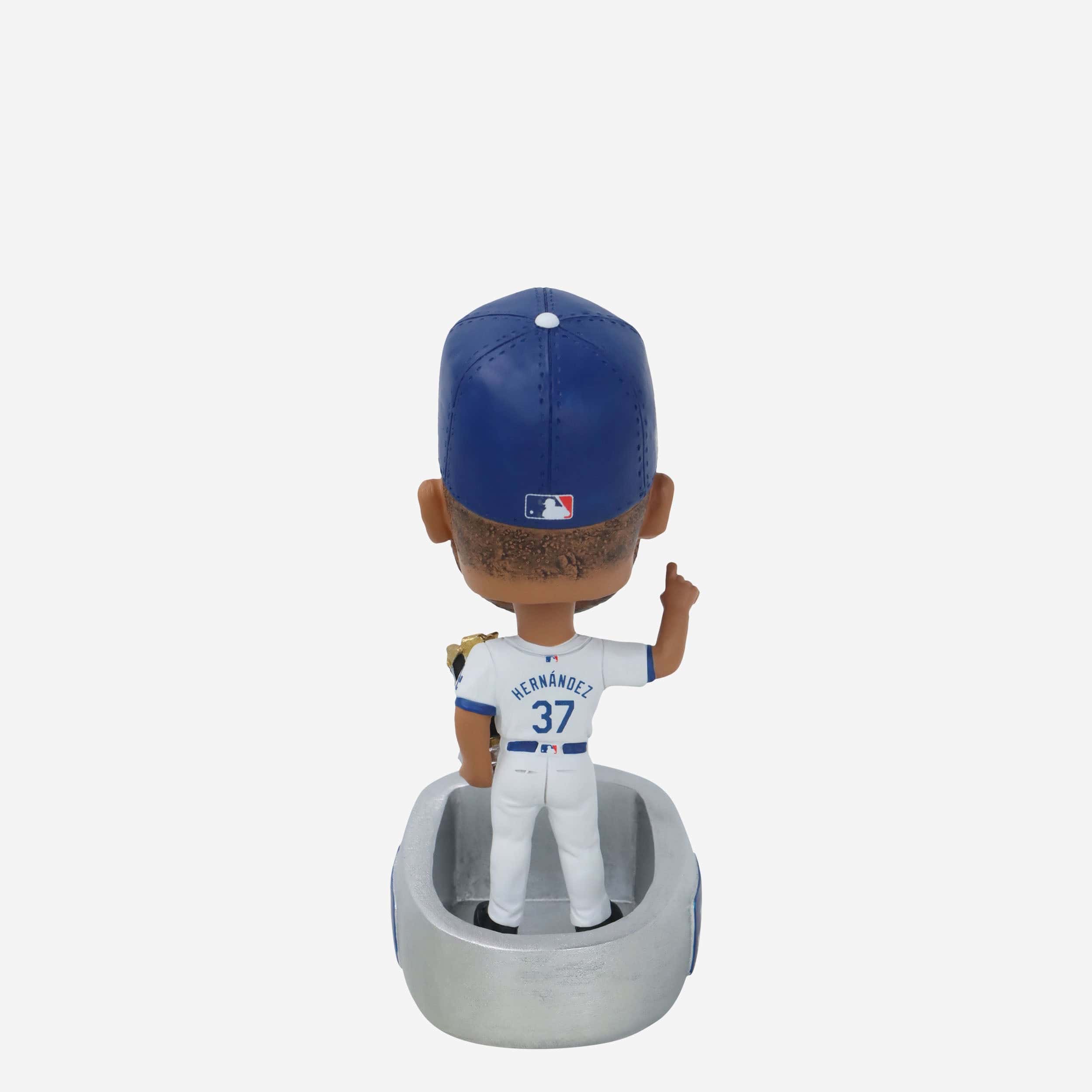 Teoscar Hernandez Los Angeles Dodgers 2024 World Series Champions Ring Base Mini Bighead Bobblehead - Image 5