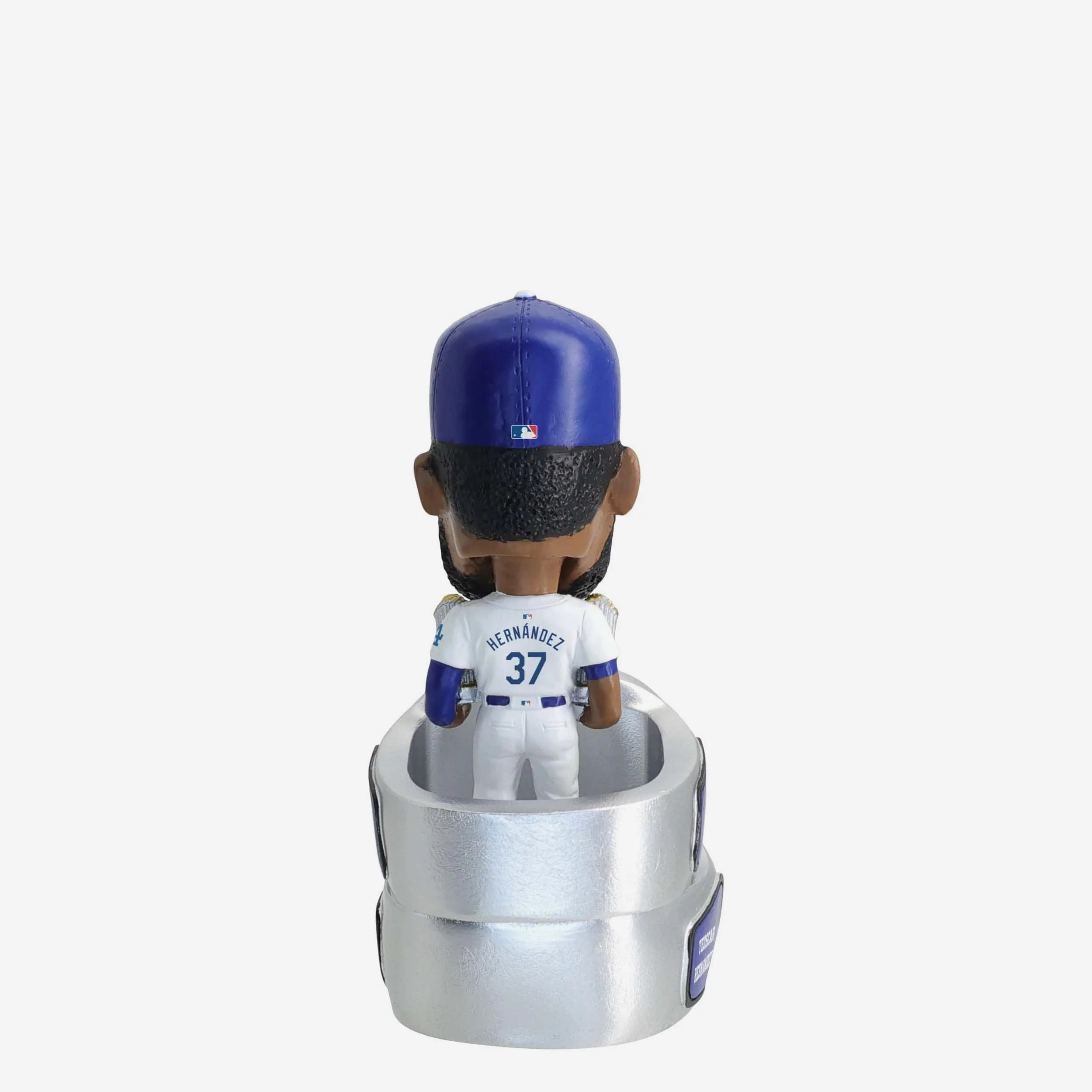Teoscar Hernandez Los Angeles Dodgers 2025 Back To Back World Series Champions Mini Ring Base Bighead Bobblehead - Image 2
