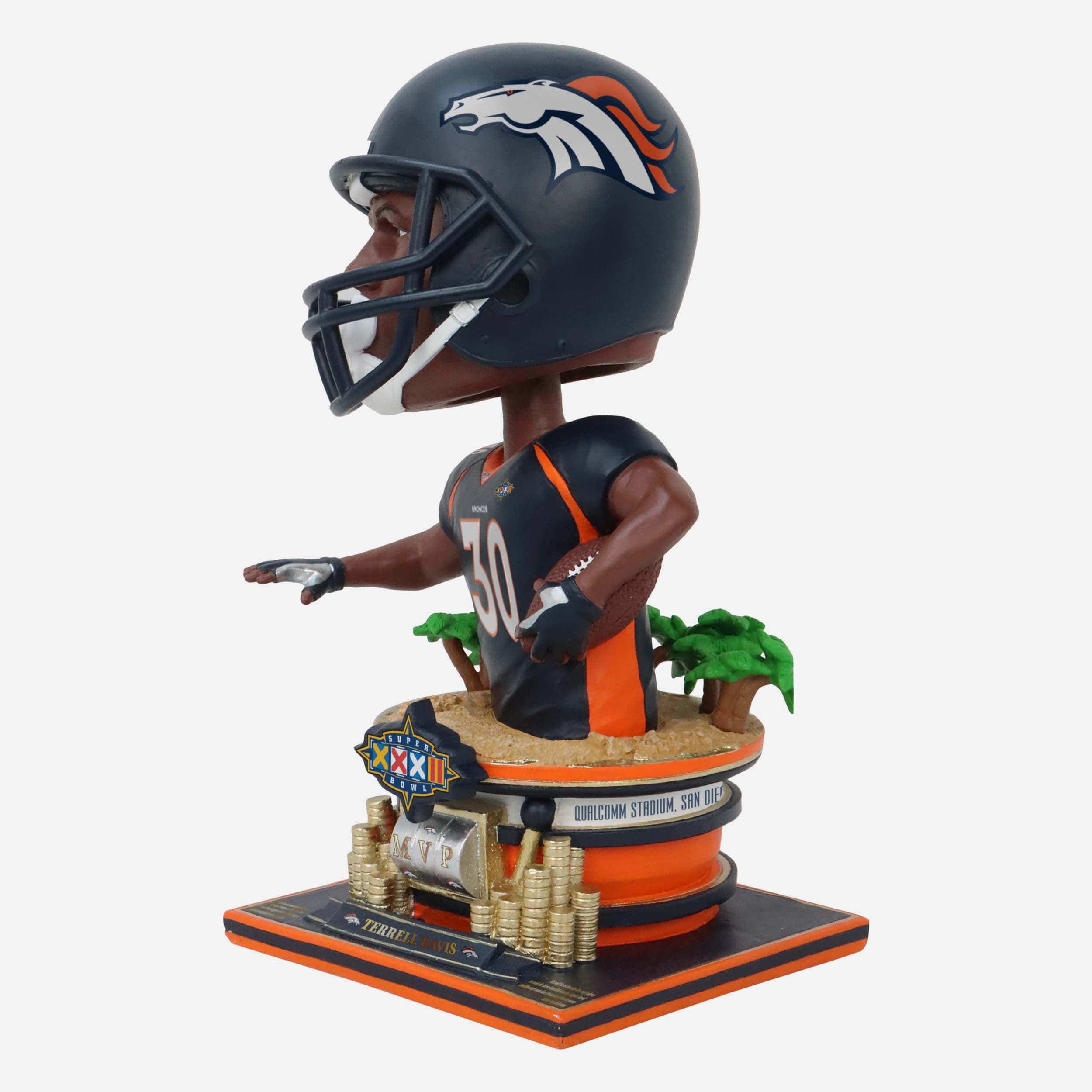 Terrell Davis Denver Broncos Super Bowl XXXII MVP Bust Bighead Bobblehead - Image 6