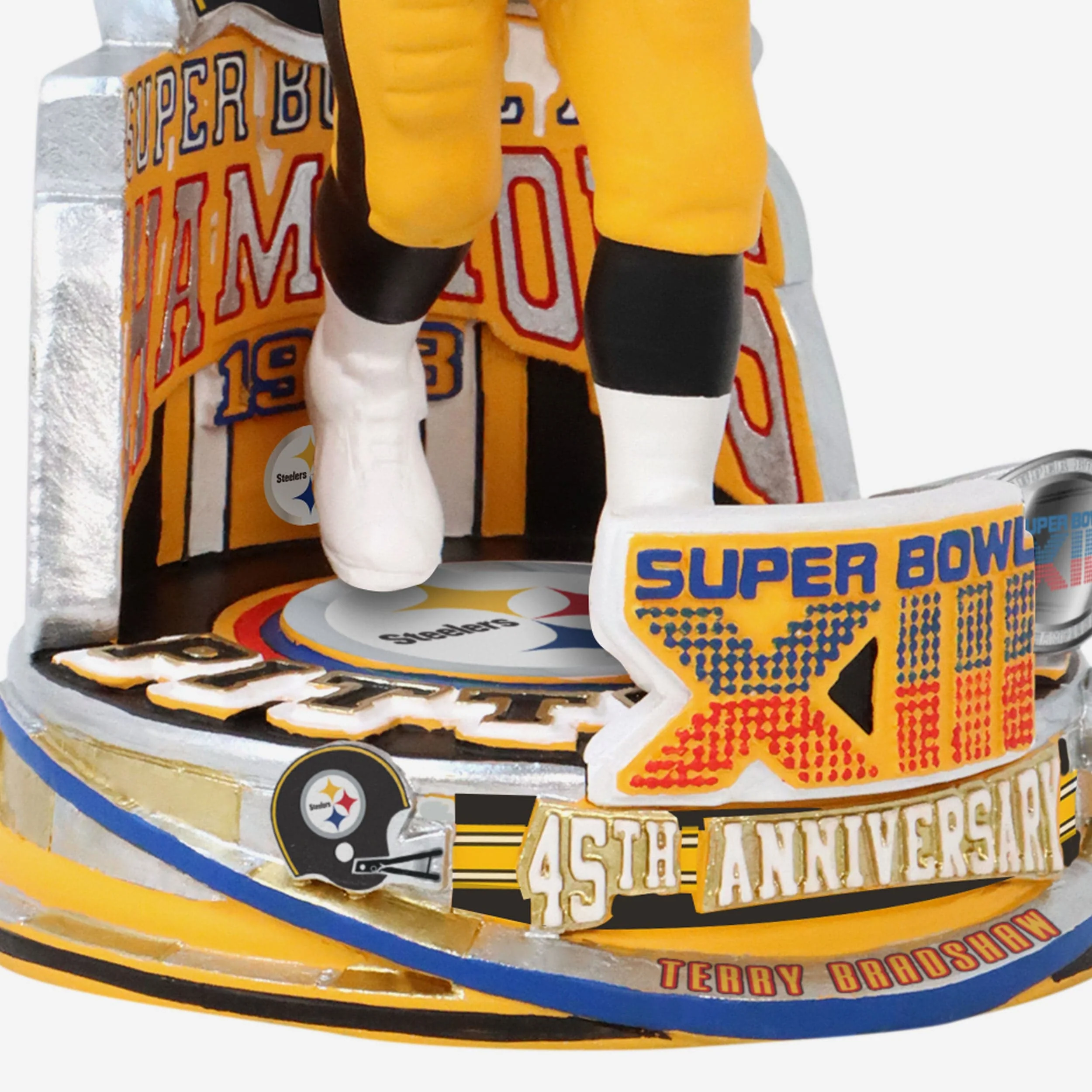 Terry Bradshaw Pittsburgh Steelers Super Bowl XIII Champions 45th Anniversary Bobblehead - Image 3