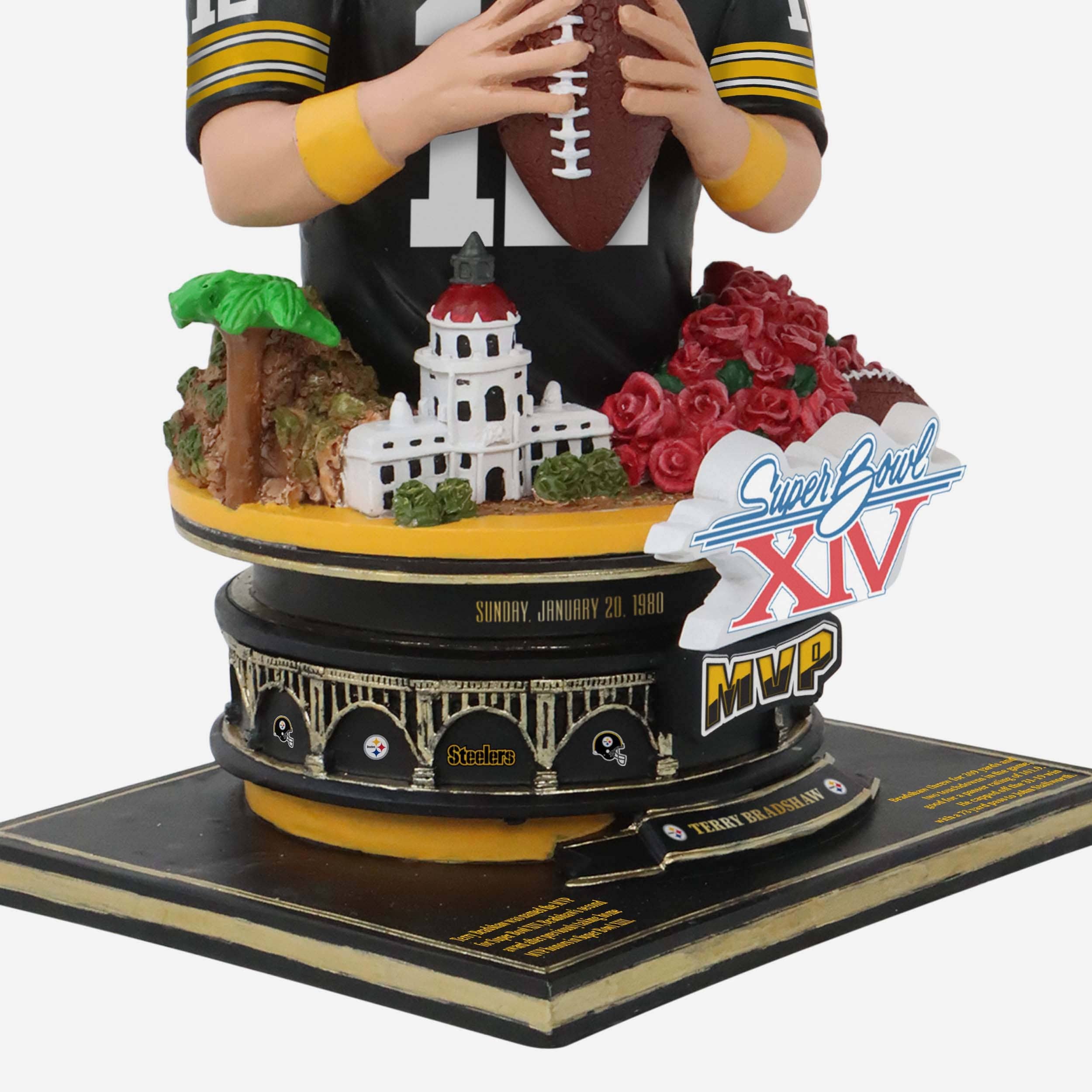 Terry Bradshaw Pittsburgh Steelers Super Bowl XIV MVP Bust Bighead Bobblehead - Image 4