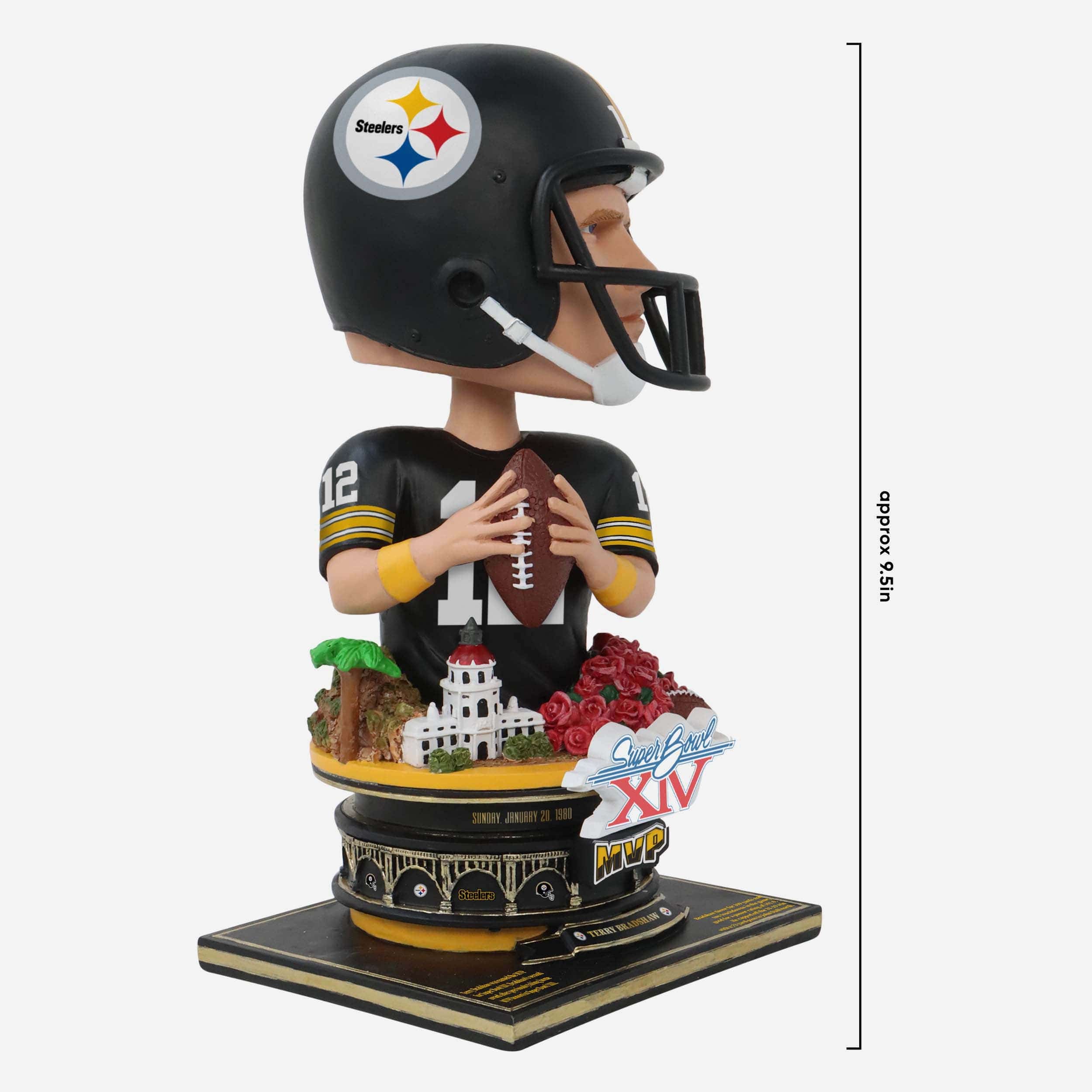Terry Bradshaw Pittsburgh Steelers Super Bowl XIV MVP Bust Bighead Bobblehead - Image 5
