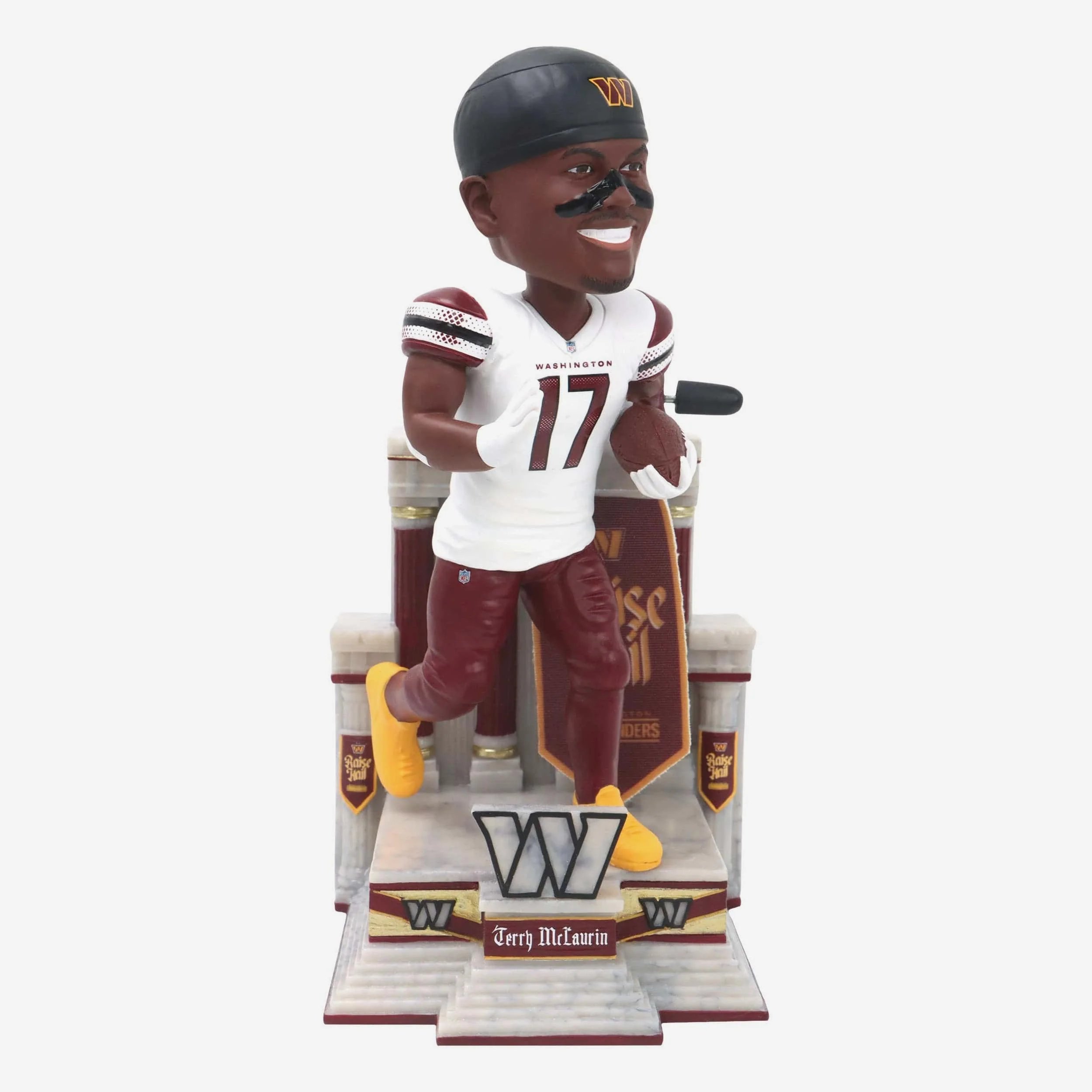 Terry McLaurin Washington Commanders Raise Hail Banner Raising Bobblehead