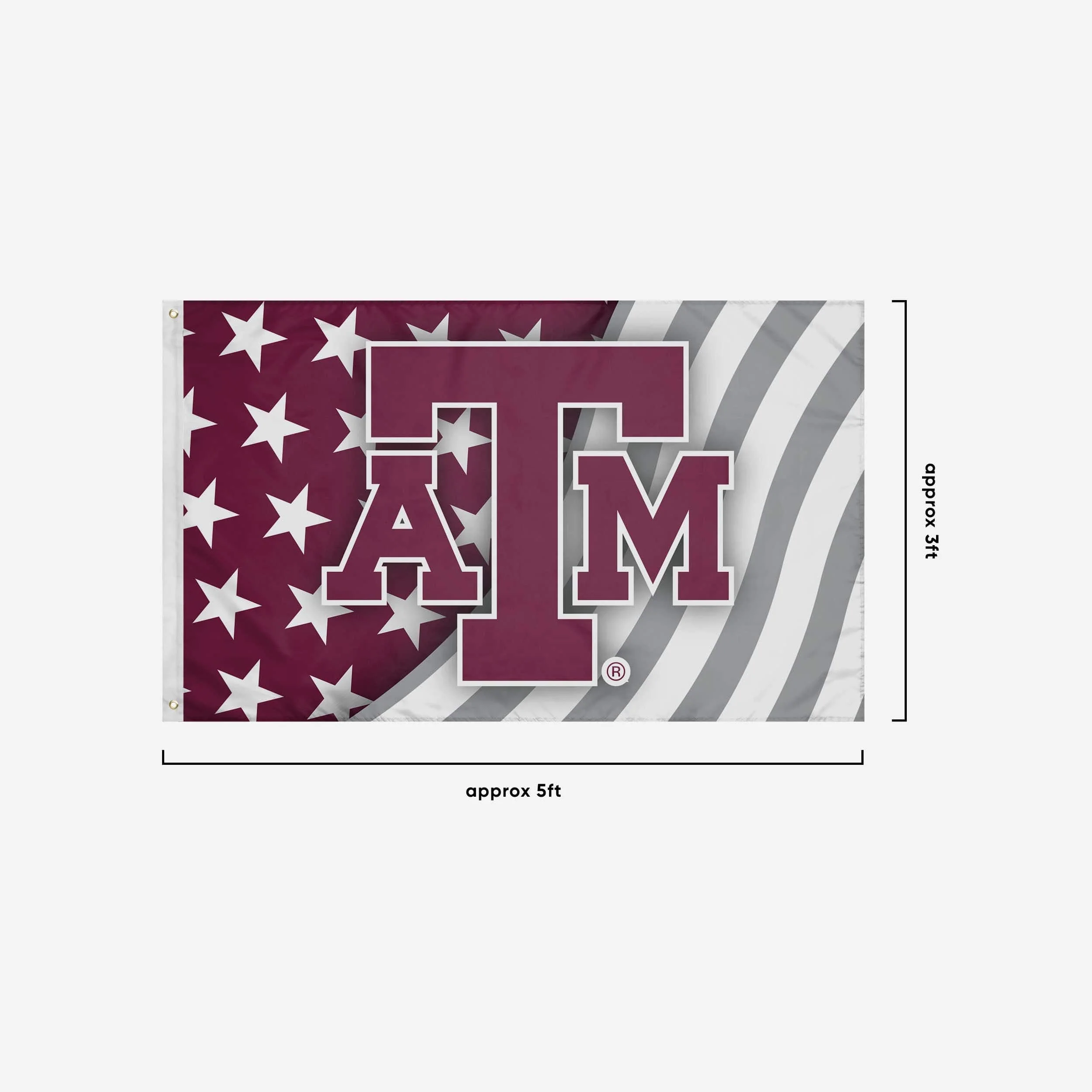 Texas A&M Aggies Americana Horizontal Flag - Image 3