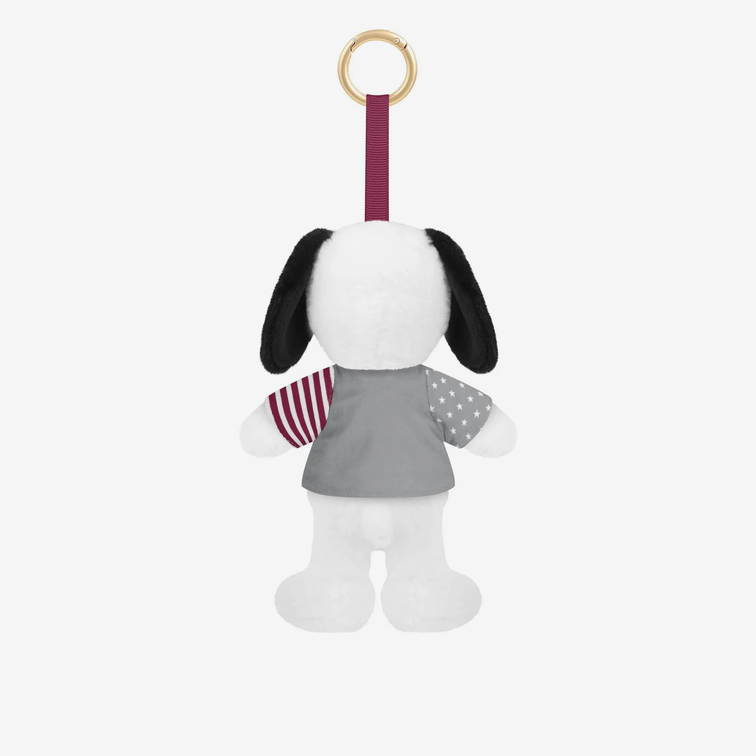 Texas A&M Aggies Americana Plush Snoopy Peanuts Bag Charm Keychain - Image 2