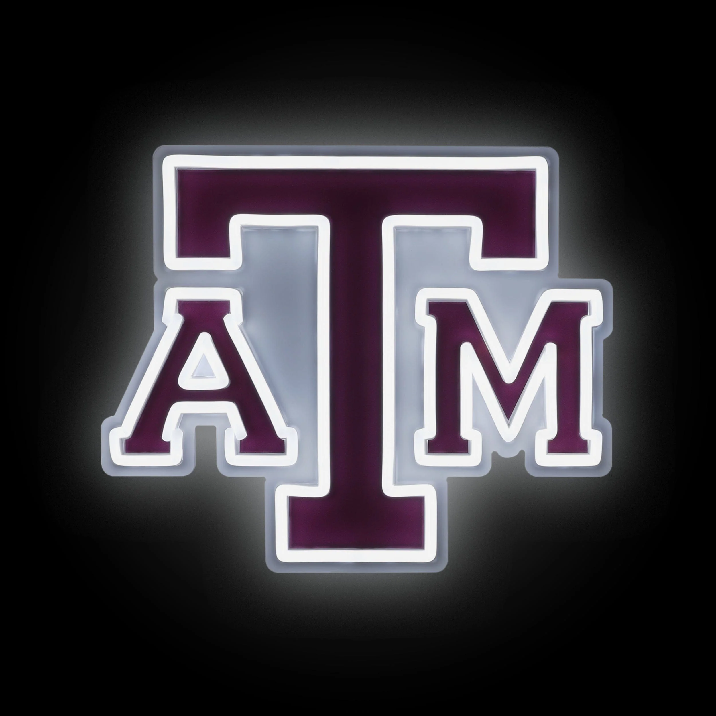 Texas A&M Aggies LED Neon Light Up Team Logo Sign - Image 2