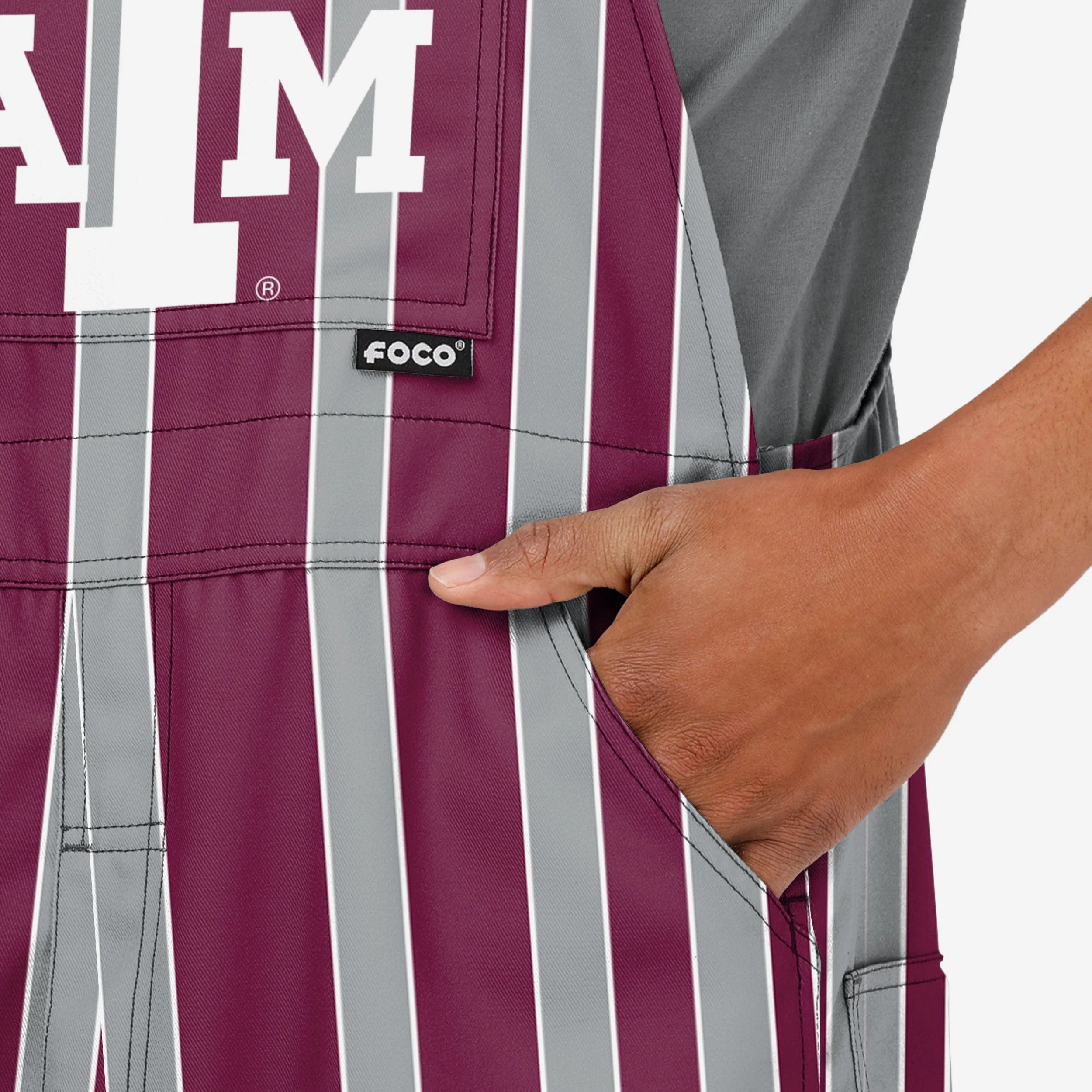 Texas A&M Aggies Mens Sideline Spirit Bib Overalls - Image 5