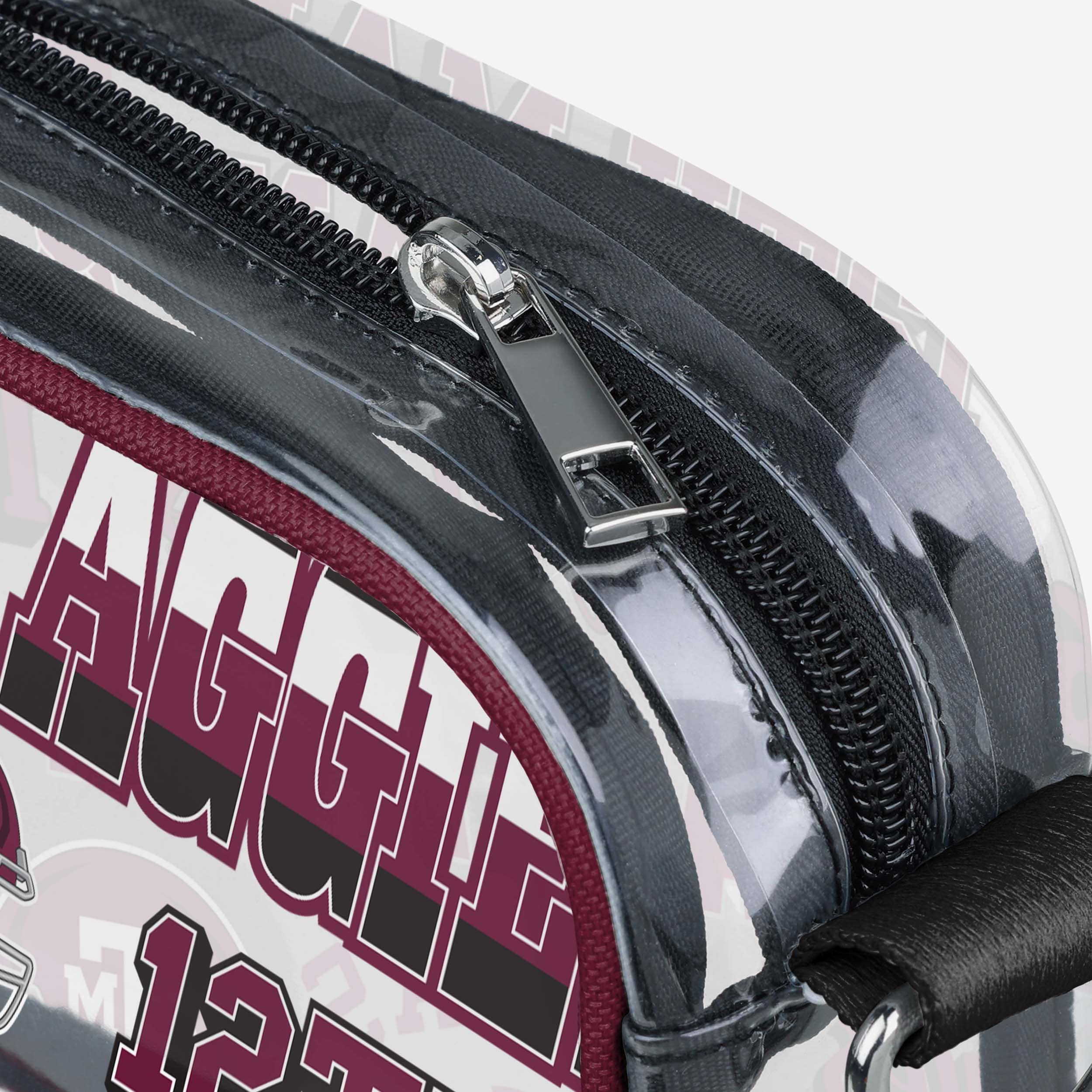 Texas A&M Aggies Repeat Retro Print Clear Crossbody Bag - Image 4