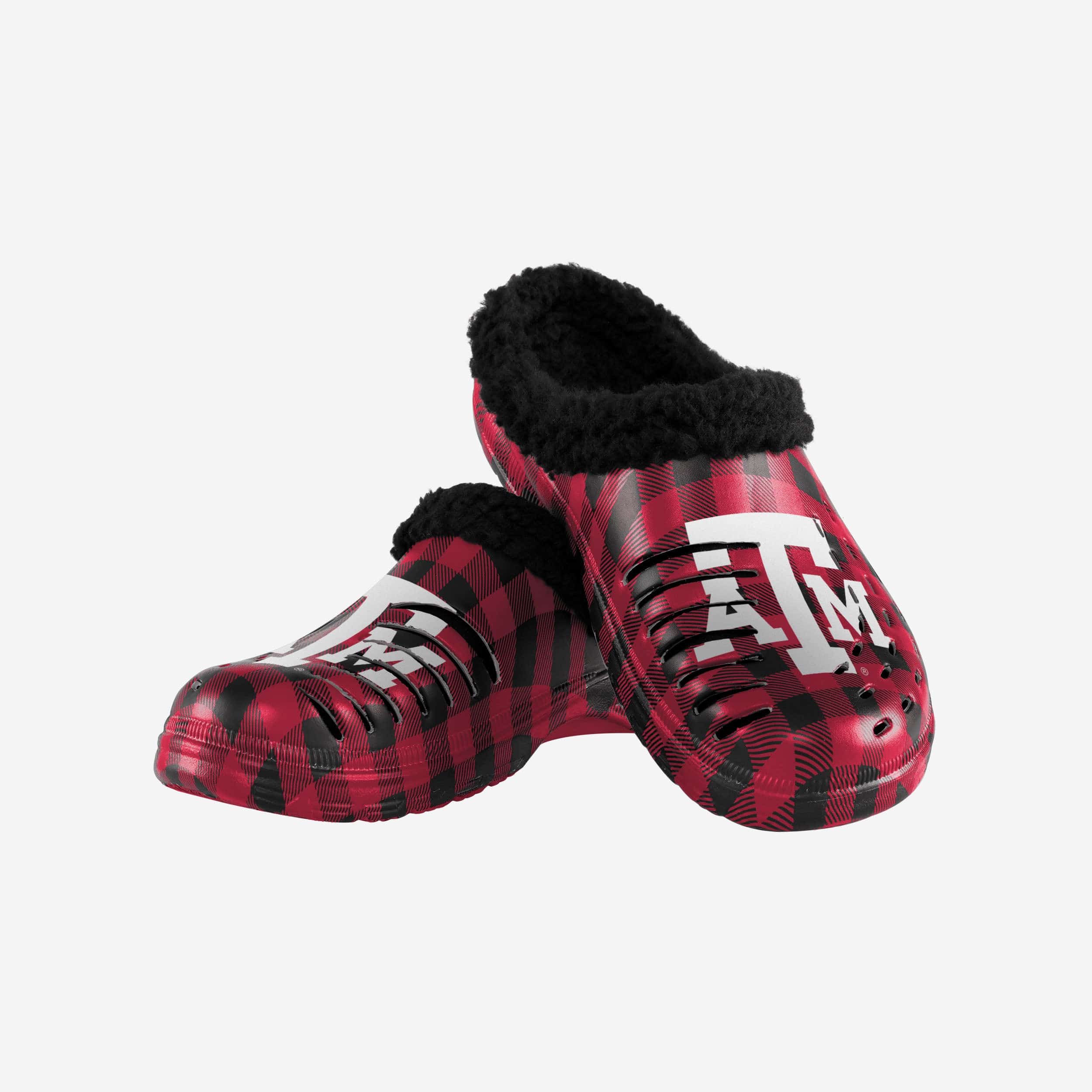 Texas A&M Aggies Sherpa Lined Buffalo Check Clog - Image 3
